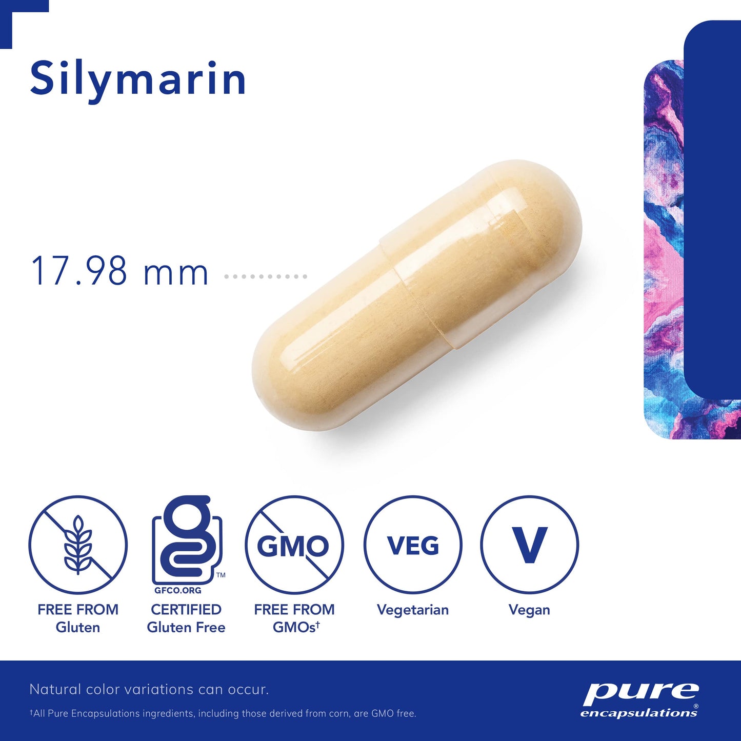 Pure Encapsulations - Silymarin - Hypoallergenic Supplement with Standardized Milk Thistle Extract for Liver Support - 120 Vegetable Capsules