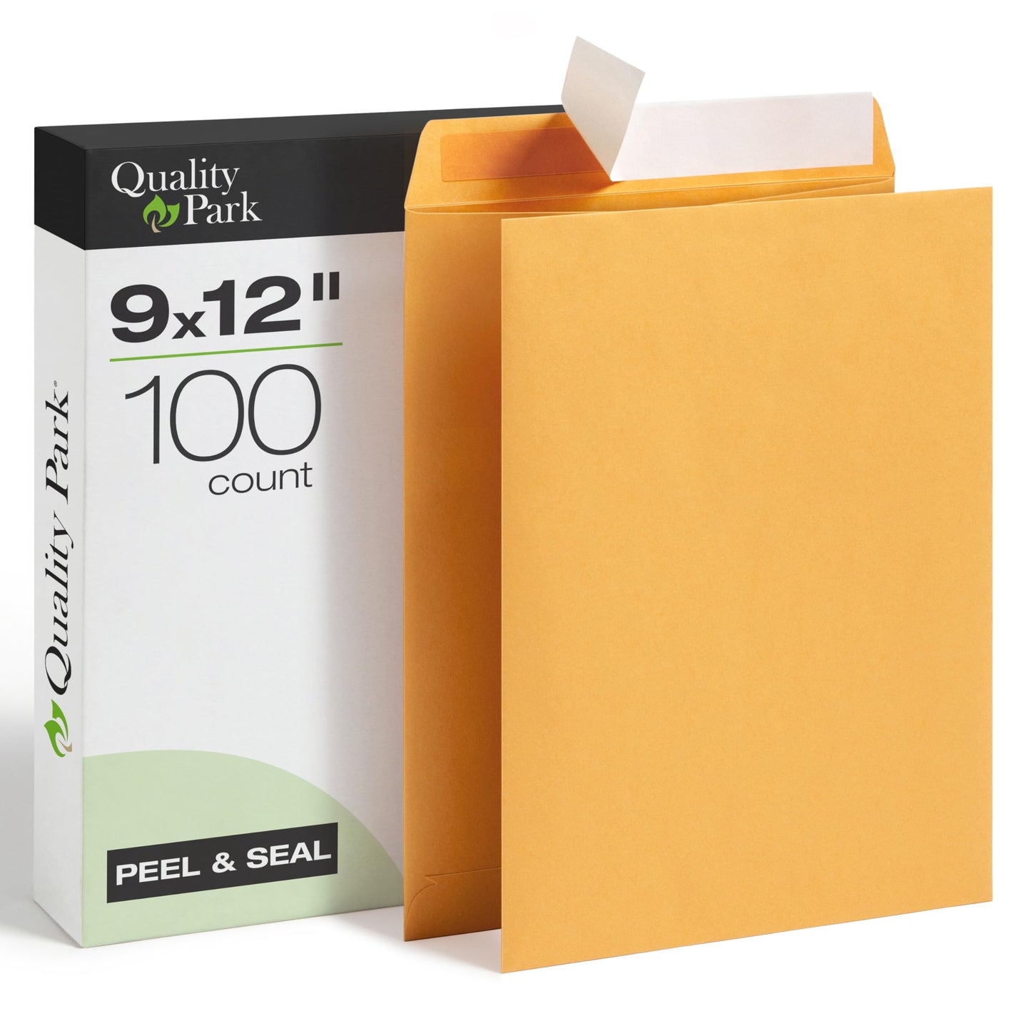 Quality Park Envelopes, Redi-Seal Catalog Envelopes, 9 x 12 Inches, 28 lb Light Brown Kraft, Self-Sealing, 100 Count - Ideal for Mailing, Storage, and Organizing