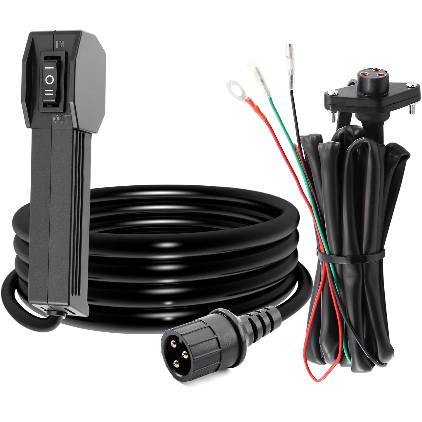 TuoLauthon 12V Winch Corded Manual Hand Remote Control Kits for ATV UTV Winch