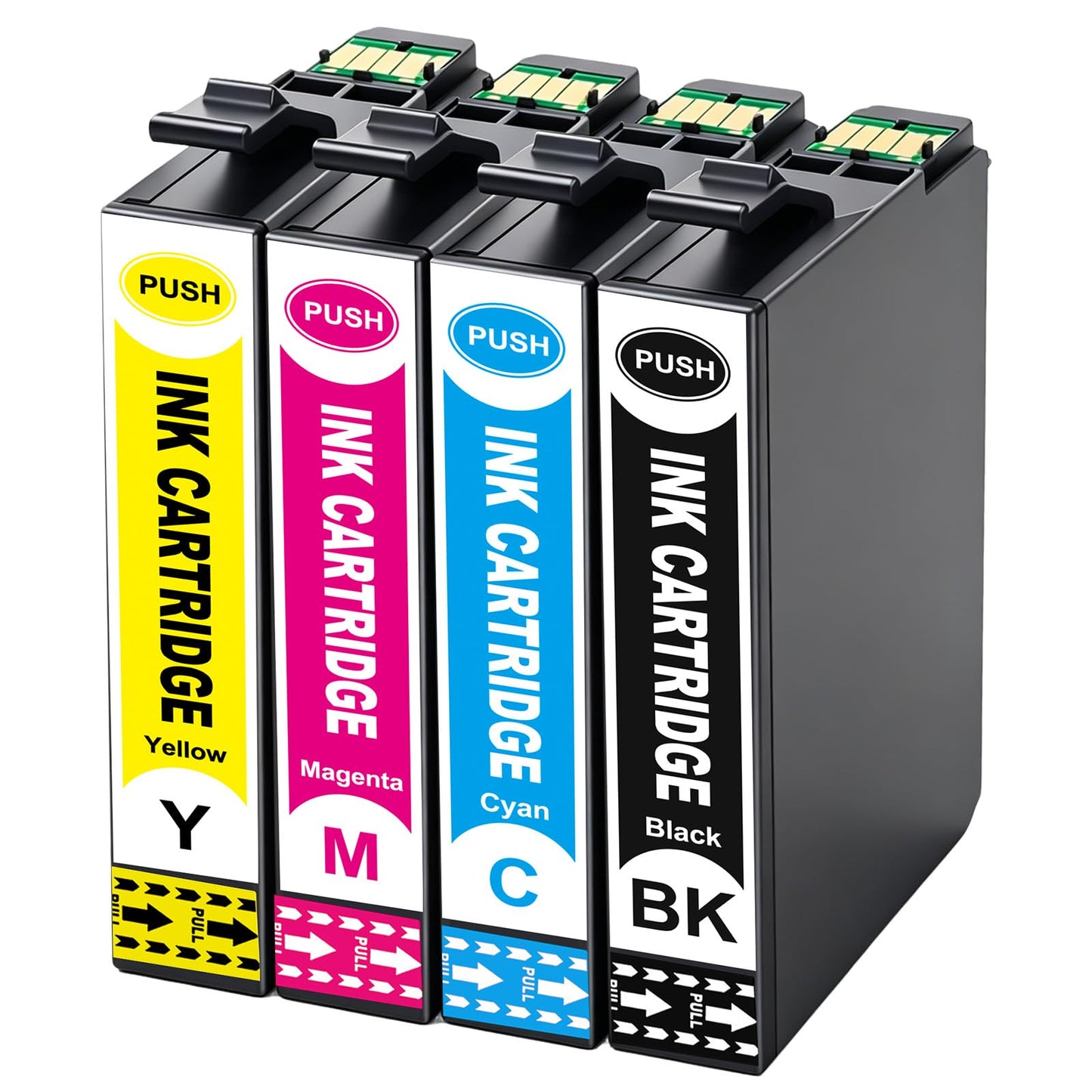 Remanufactured Ink Cartridges Replacement High Capacity for Expression Home XP-4200 XP-4205 Workforce WF-2930 WF-2950 Printer (4 Pack, BK/CMY)