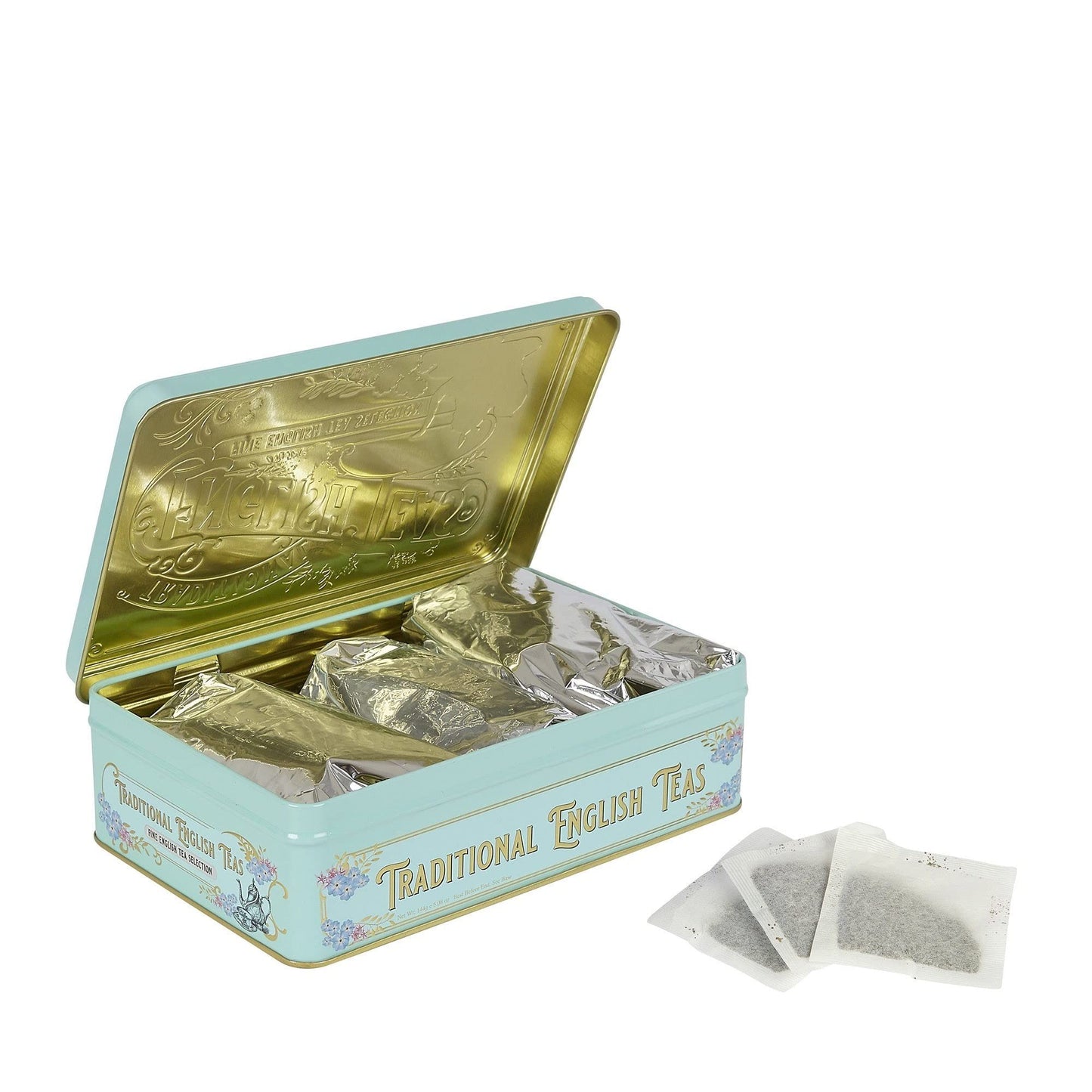 New English Teas Vintage Victorian Tea Caddy with 72 teabag selection