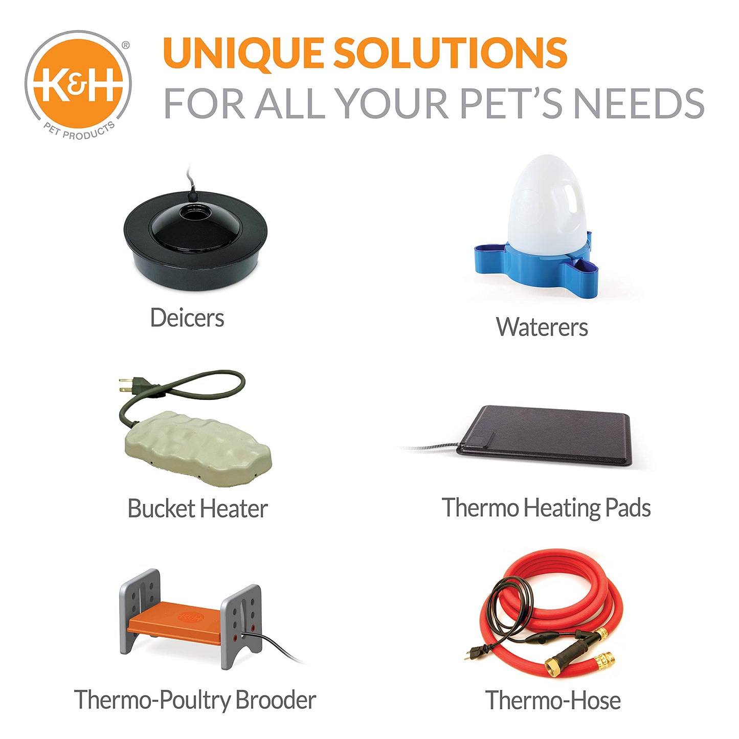 K&H Manufacturing Ultimate 250-Watt Pail Heater with No Floater Cord Safety Clip