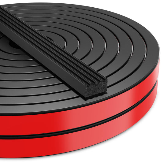 26 Feet Weather Stripping Door Seal EPDM Foam Rubber Seal Strip Weather Stripping for Door, Window, RV, Boat, Auto, Truck, Marine