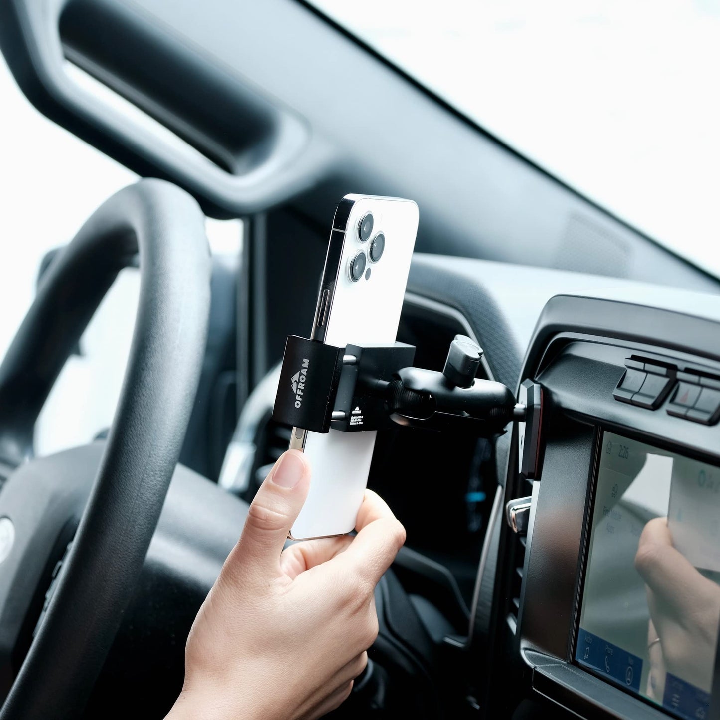 Offroam Phone Mount Made for Ford F-150 2021-2025 | Ford F-250/F-350 2023-2025 | F-150 Lightning (XL & PRO) 2022-2025