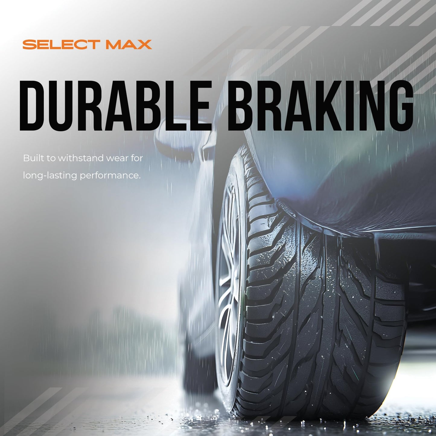 Max Advanced Brakes - SelectMAX Front Brake Pads for 2011-2016 Hyundai Elantra, Carbon Ceramic Front Brake Pads, Hardware Included, Everyday Driving, Low Dust, Quiet