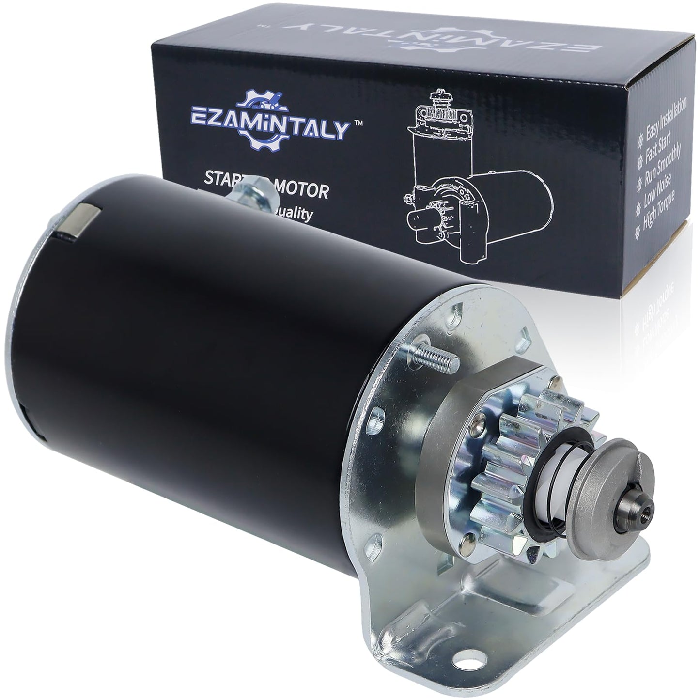 Ezamintaly Starter 14 Tooth Steel Gear Replacement for Briggs and Stratton 7 8 9 10 11 12 13 14 15 16 17 18 HP 693552 693551 RS41083 5932N SBS0030 410-22028 for Air Cooled 7HP-18HP