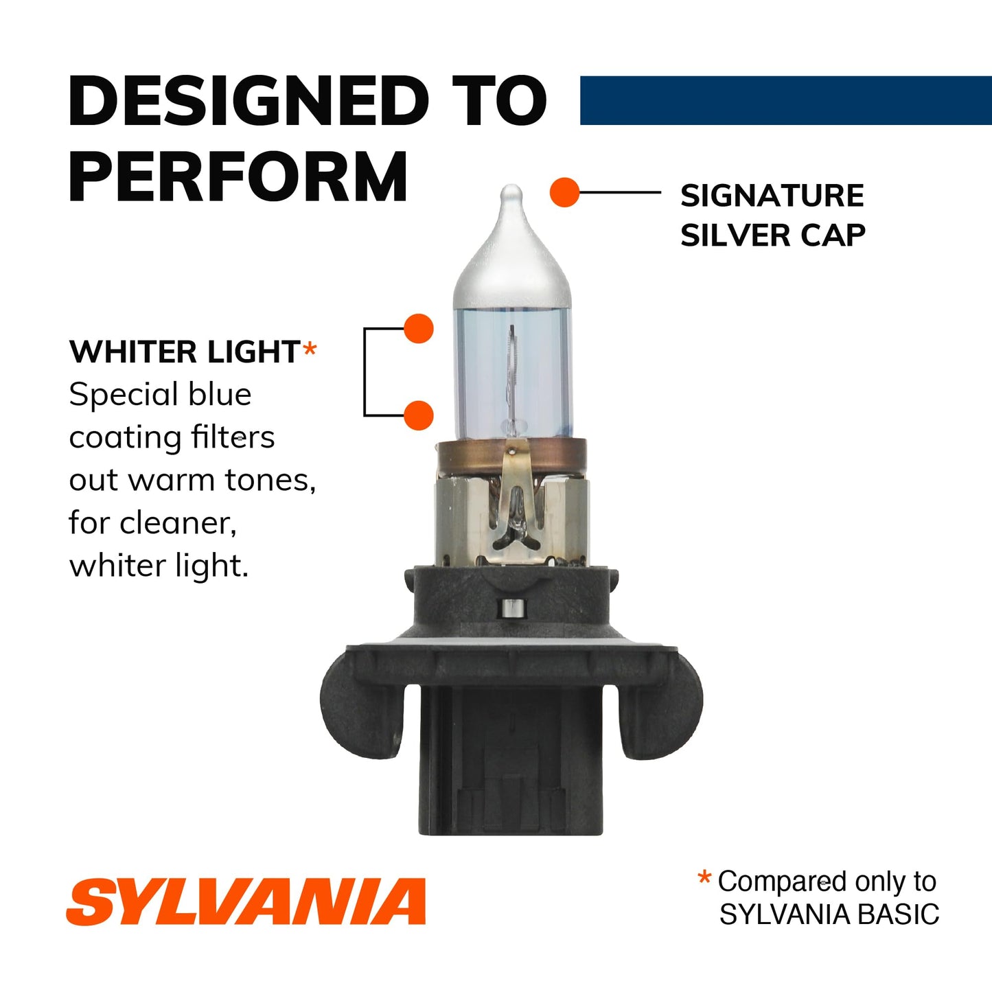 SYLVANIA - H13 SilverStar - High Performance Halogen Headlight Bulb, High Beam, Low Beam and Fog Replacement Bulb, Brighter Downroad with Whiter Light (Contains 2 Bulbs)