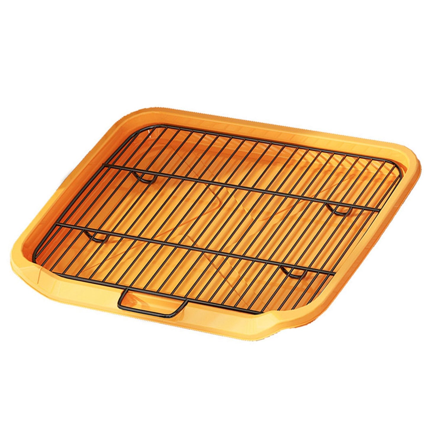 Spill Proof Dog Potty Tray, Removable Washable Training Toilet with Flat Plate Design for Small Medium Large Dogs
