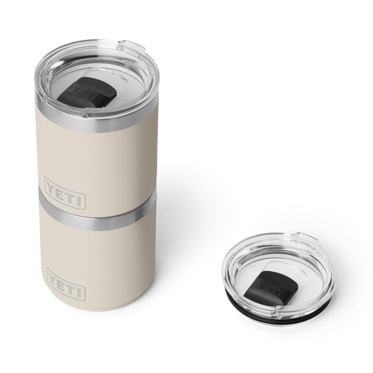 YETI Rambler 10 oz Ceramic Lined Lowball 2.0, Vacuum Insulated with MagSlider Lid, Cape Taupe