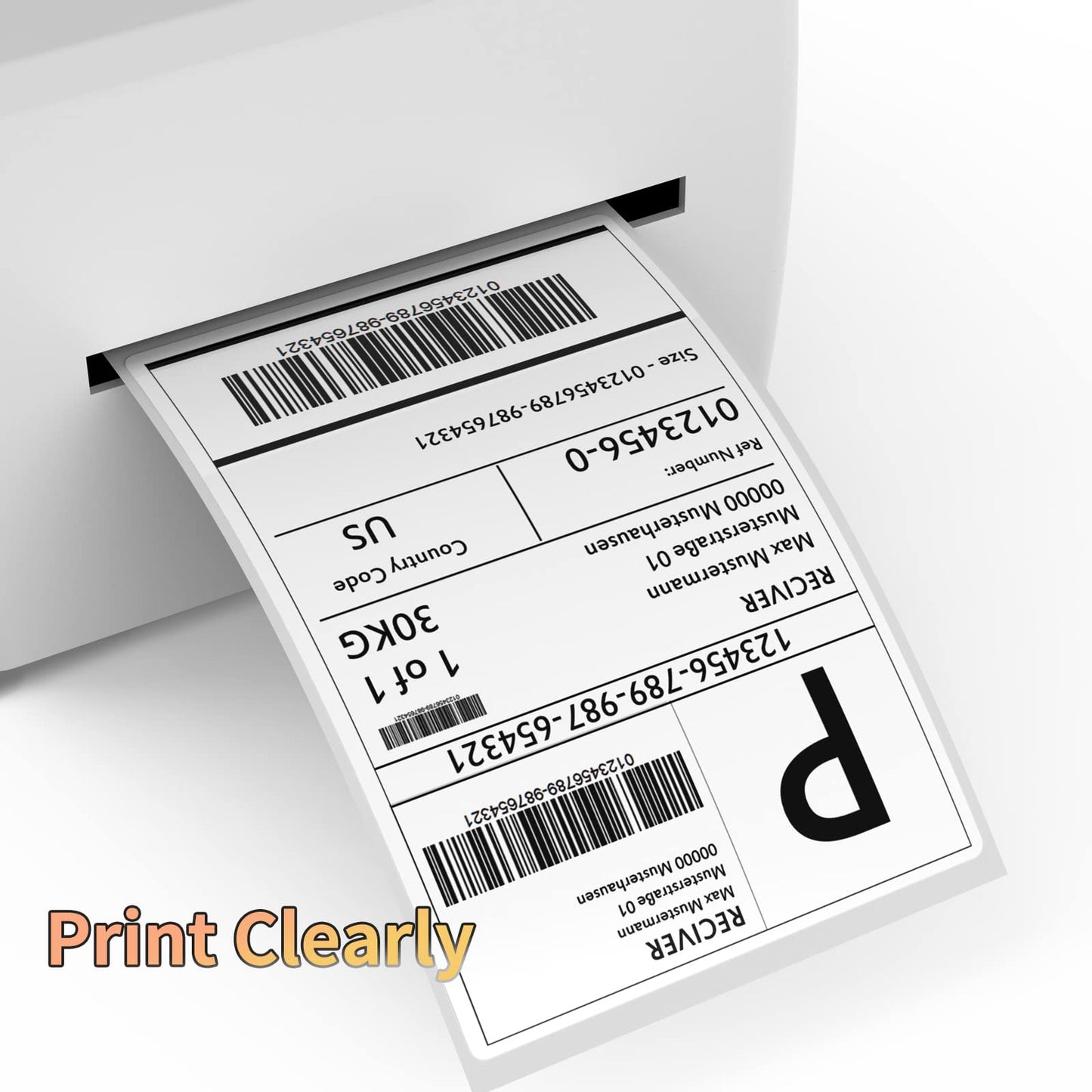 BESTEASY 4X6 Direct Thermal Labels, 4 Rolls of 450 Thermal Shipping Labels, Address Mailing Postage Label Compatible with Zebra 2844 Zp-450 Zp-500 Zp-505
