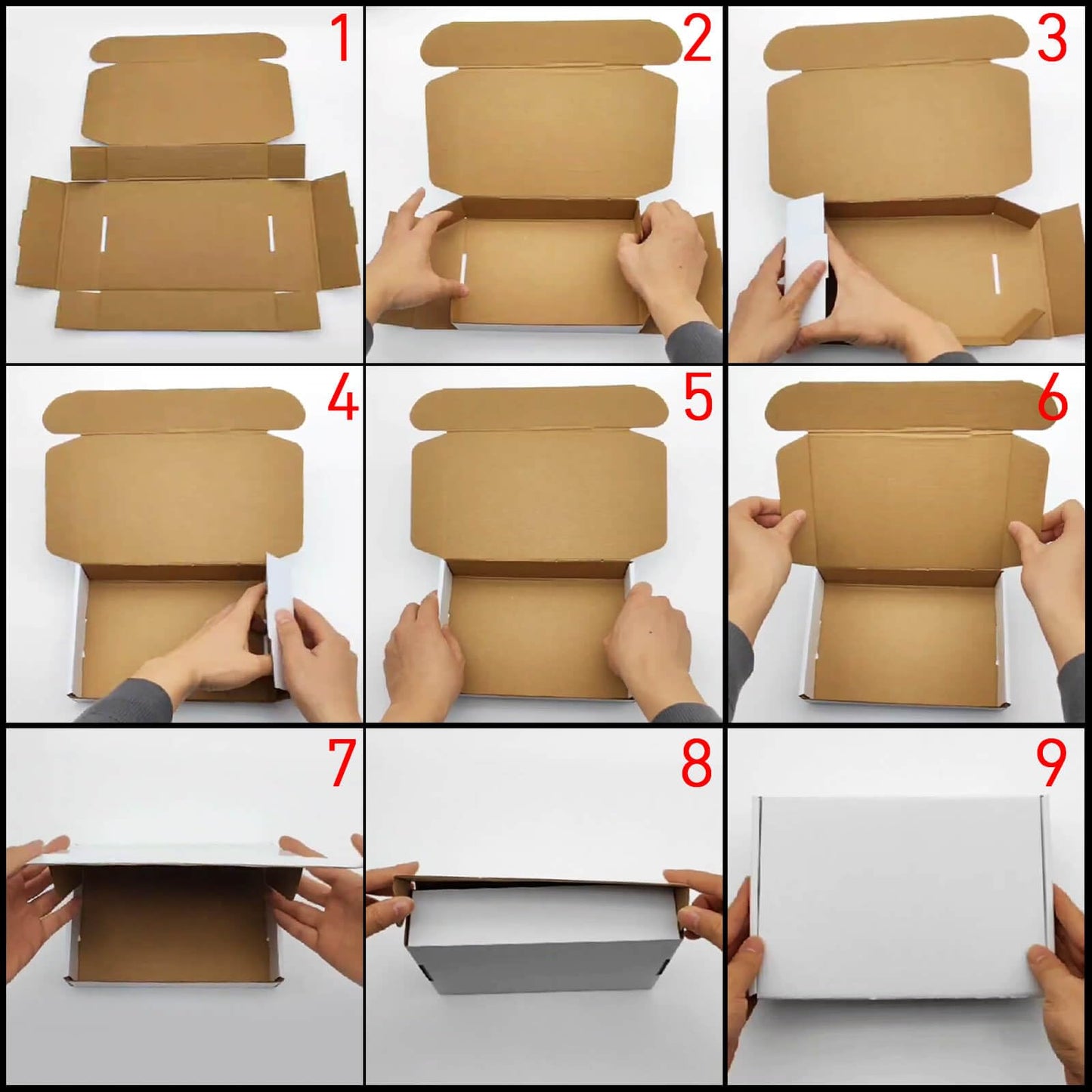 Shipping Boxes-7x5x2 Inch White Corrugated Cardboard Mailer Boxes, Set of 25 Ideal for Small Business Packing & Mailing