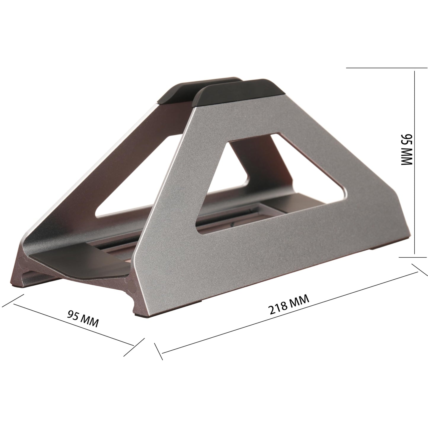 Psitek Vertical Laptop Stand, Space Saving MacBook Holder with Tool-Free Width Adjustment, Pretty Anodized Aluminum for Desk, Universal Fit for 10-17" Laptop