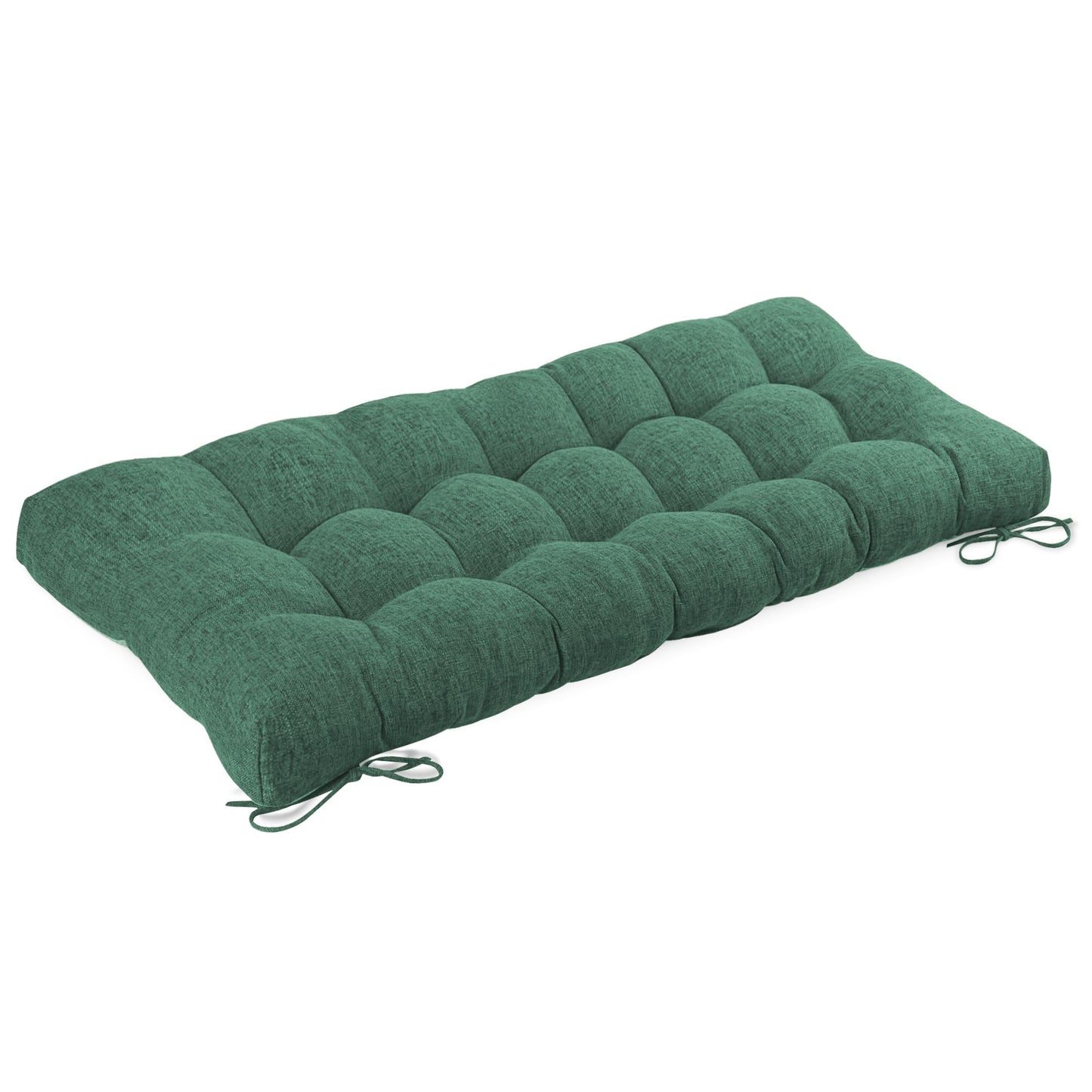 FlyGulls Bench Cushion for Indoor Furniture Rectangle Bench Seat Cushion for Bay Window Entryway Bench Thick Textured Chair Cushion with Non-Slip Backing 1 Pack 48 x 19 inch (1, Green)