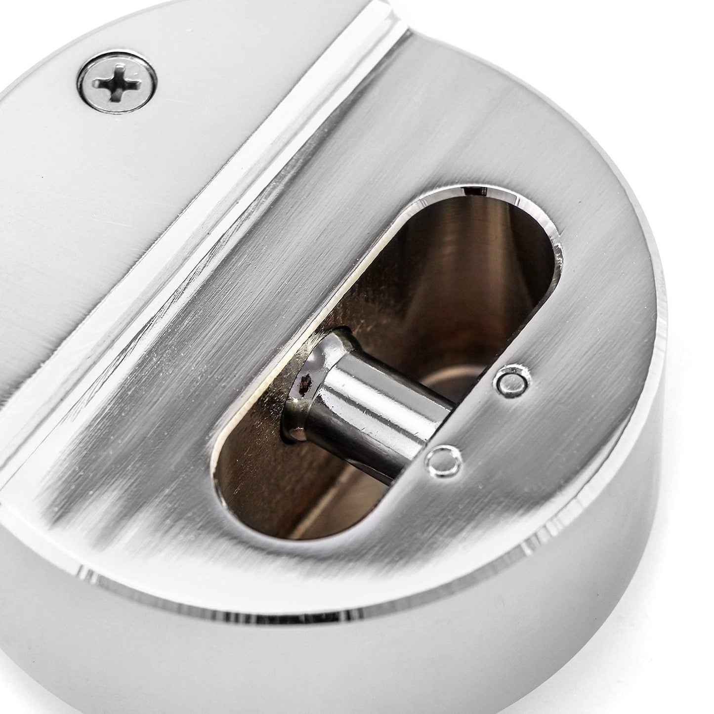 QWORK Hockey Puck Lock, 2-7/8" Trailer Door Lock, Keyed Differently, 2 Pieces