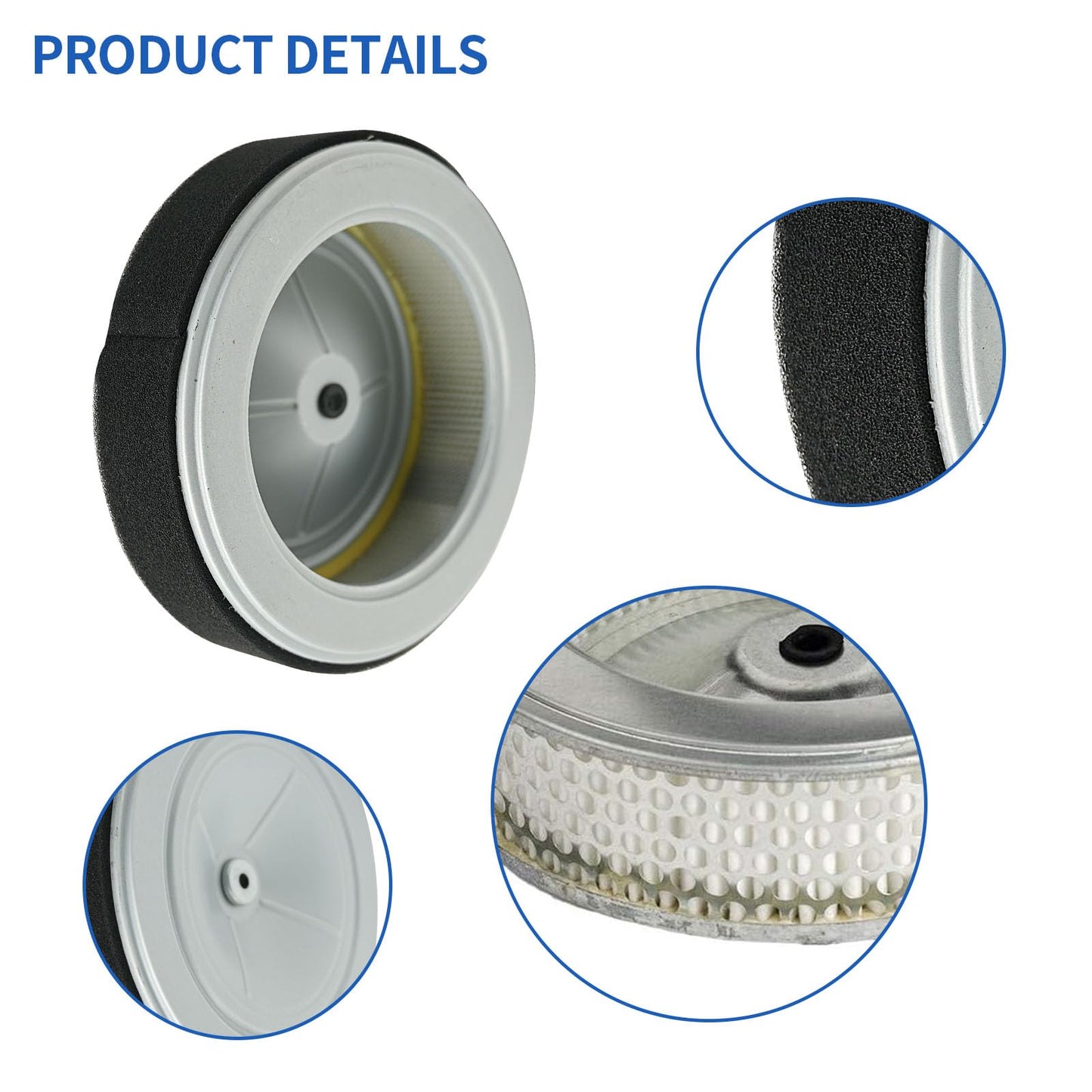 Anxingo 15400-PLM-A02 Oil Filter Air Filter Kit Replacement for Honda GX630 GX660 GX690 Engine Lawnmower Replace 17210-Z6L-010