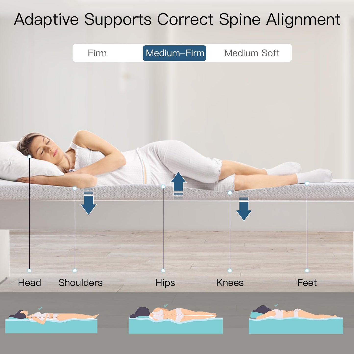 Airensky 2 Inch Memory Foam Mattress Topper, Cooling Gel Infused High Density Twin (39"x75") Topper with Removable Skin-Friendly Cover, Bed Topper for Pressure Relief Back Pain, CertiPUR-US Certified