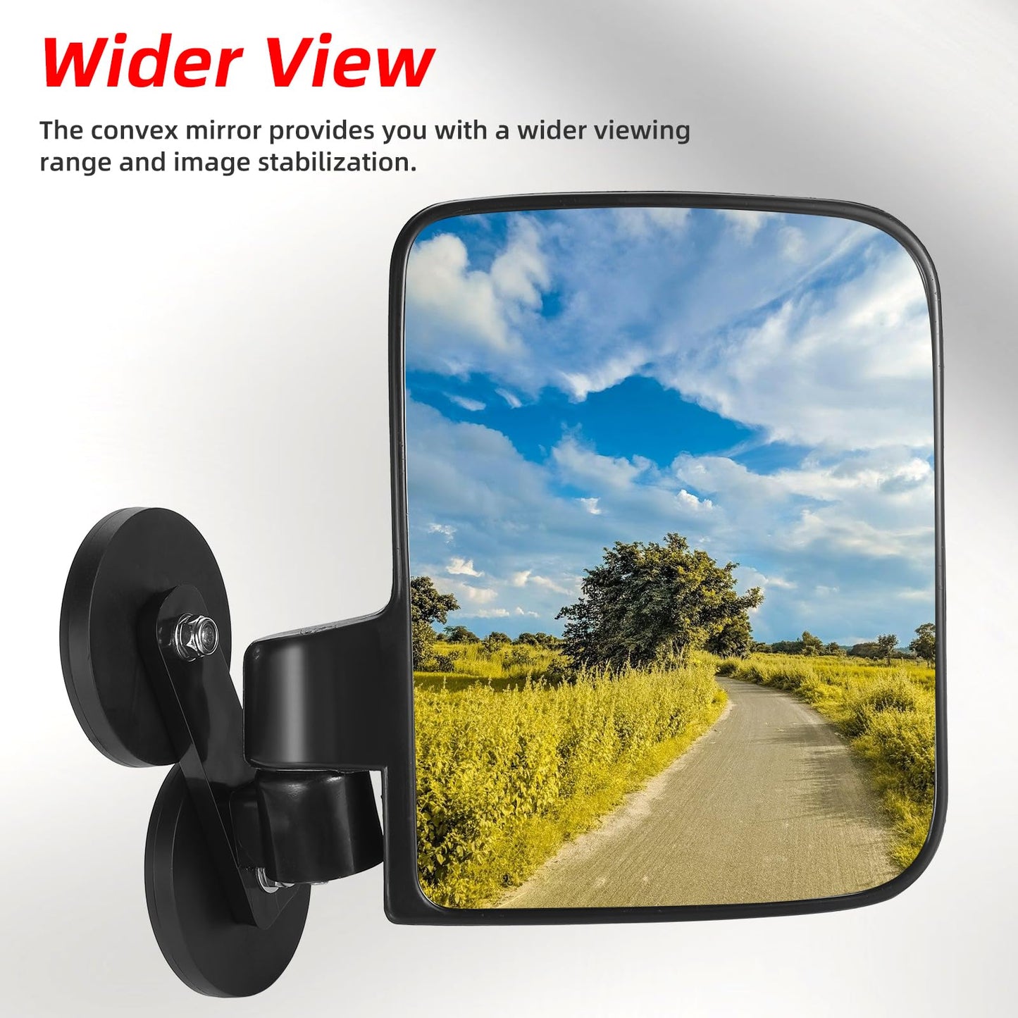 OFIG Universal Magnetic Tractor Mirrors, Side Mirrors for Tractors, Golf Carts, Forklifts, Lawn Movers, Small Dozers, Compatible with John Deere, Kubota B BX Mahindra Tractor Accessories
