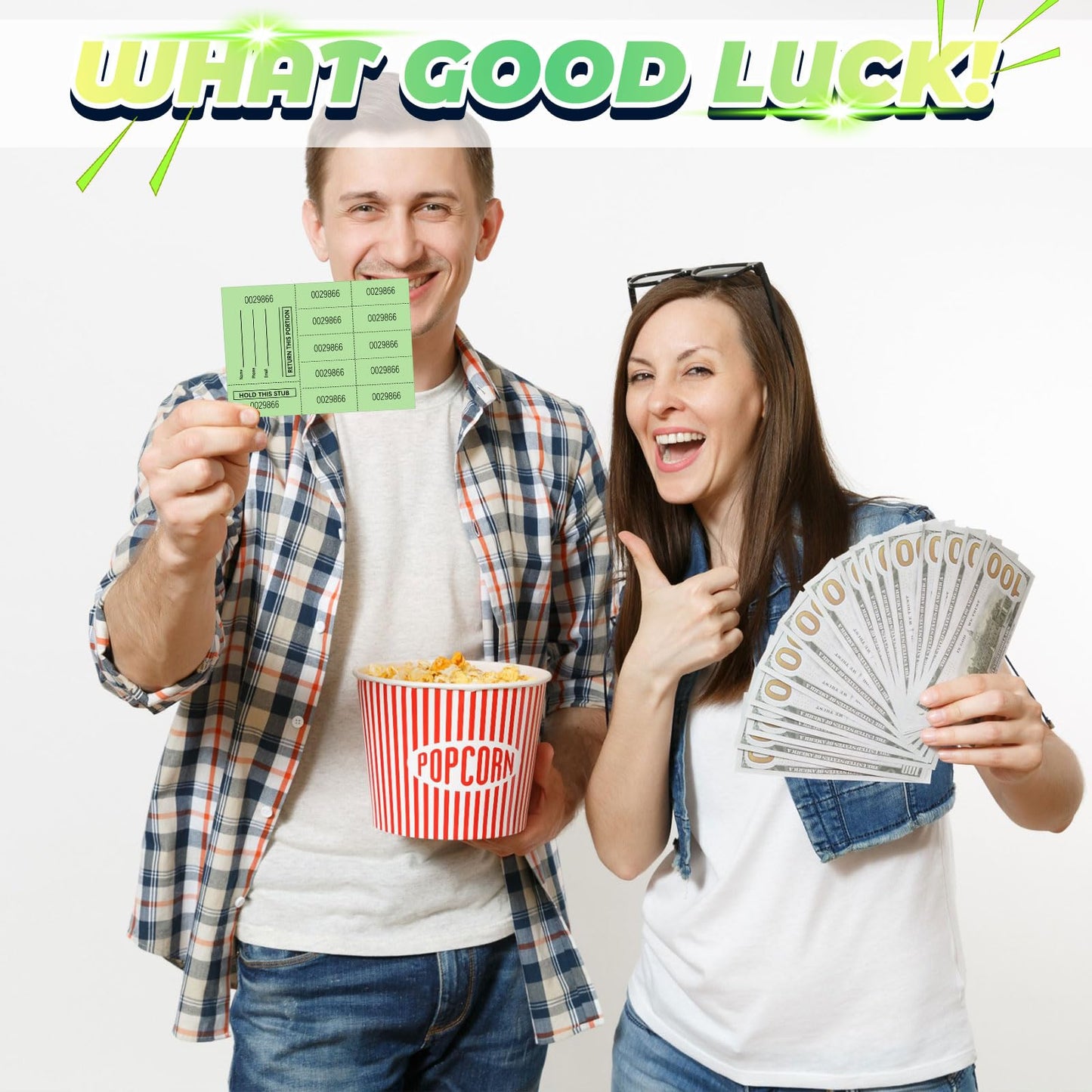 Kosiz 600 Sheet Raffle Ticket Sheet with 10 Bid Numbers Chinese Auction Ticket Unduplicated Basket for Silent Auction Classroom Church Fundraiser Event, 3.3 x 4.5 Inch(Multicolor)