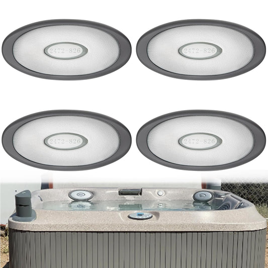 4-Pack 2472-826 Oval Pillow Insert + Back Mount for Jacuzzi J-300 Series Hot Tub(2007-2013), Hot Tub J300 Pillow