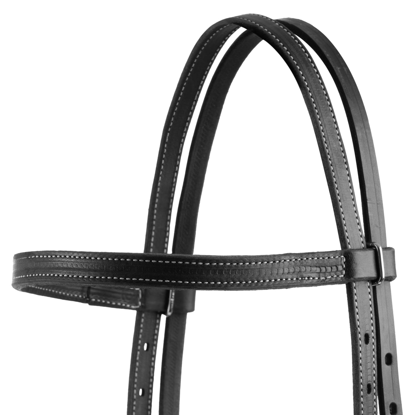 Weaver Leather Unisex Adult Straight Browband Headstall, Black, Horse US