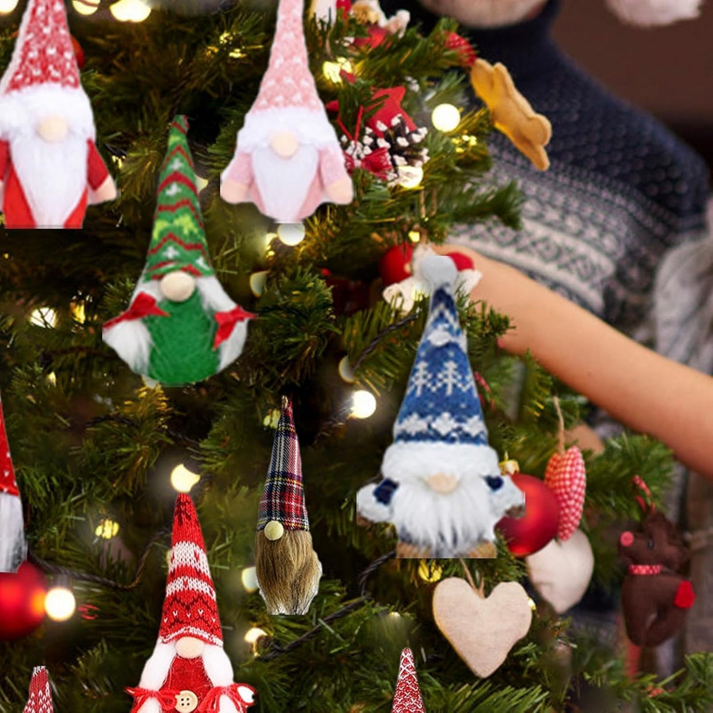 Christmas Gnome 2025, Christmas Calendar with Collectible Gnome Dolls & Gadgets, 24 Days Gnomes Christmas Countdown Calendar, For Christmas Tree Home Decor