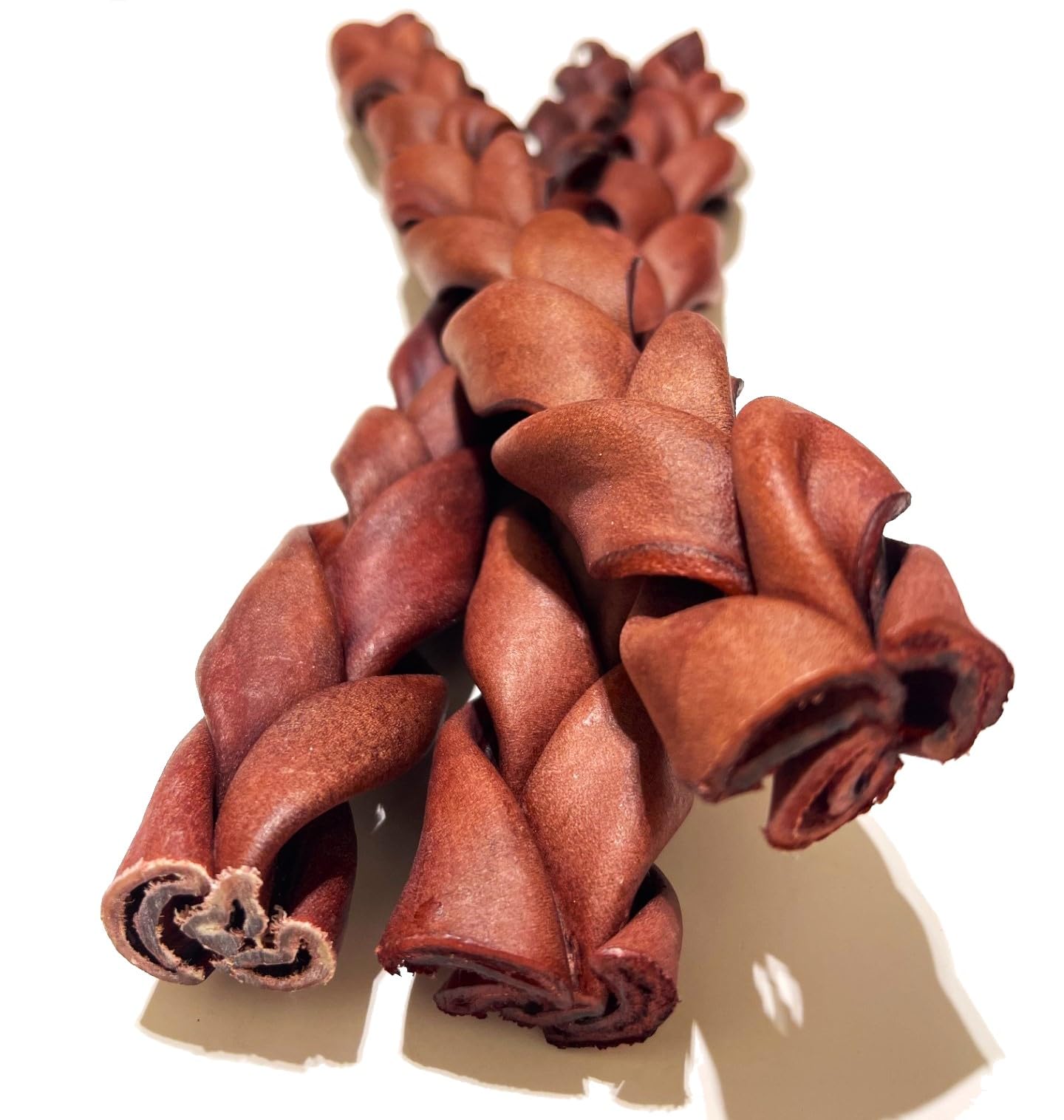 Braided Beef Collagen Sticks for Dogs *(12 INCH 3 Pack Jumbo 500 Grams)* - Long Lasting Collagen Chews - NO Odor - Rawhide Free - Bully Stick Alternative High Protein Dental Treats