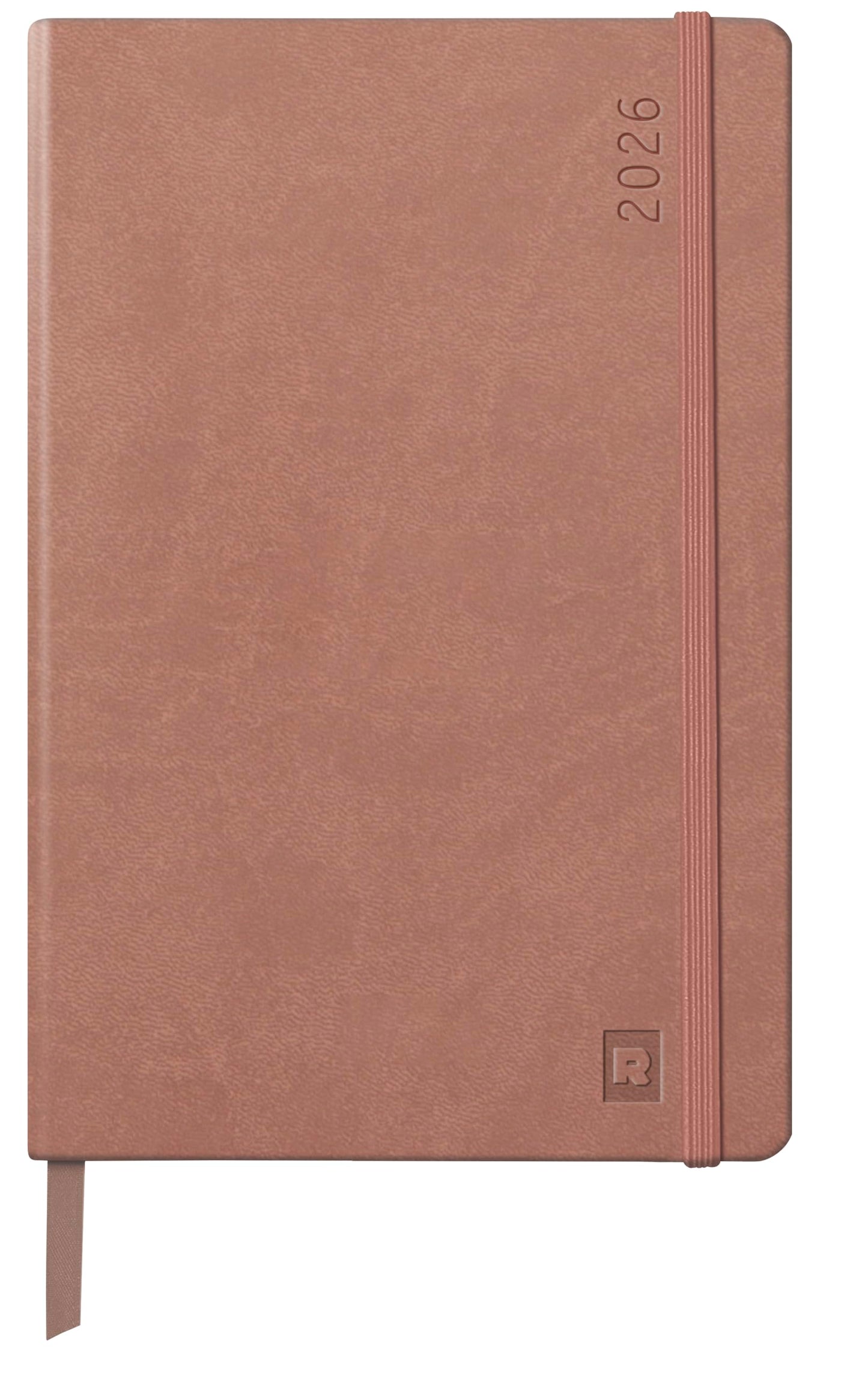 Rhodia - Webplanner 2026 Calendar Year A5 - (5.8'' x 8.3'') - Rosewood Cover - 160 Pages - Weekly Planner Organizer - Horizontal Grid Agenda - 194734C