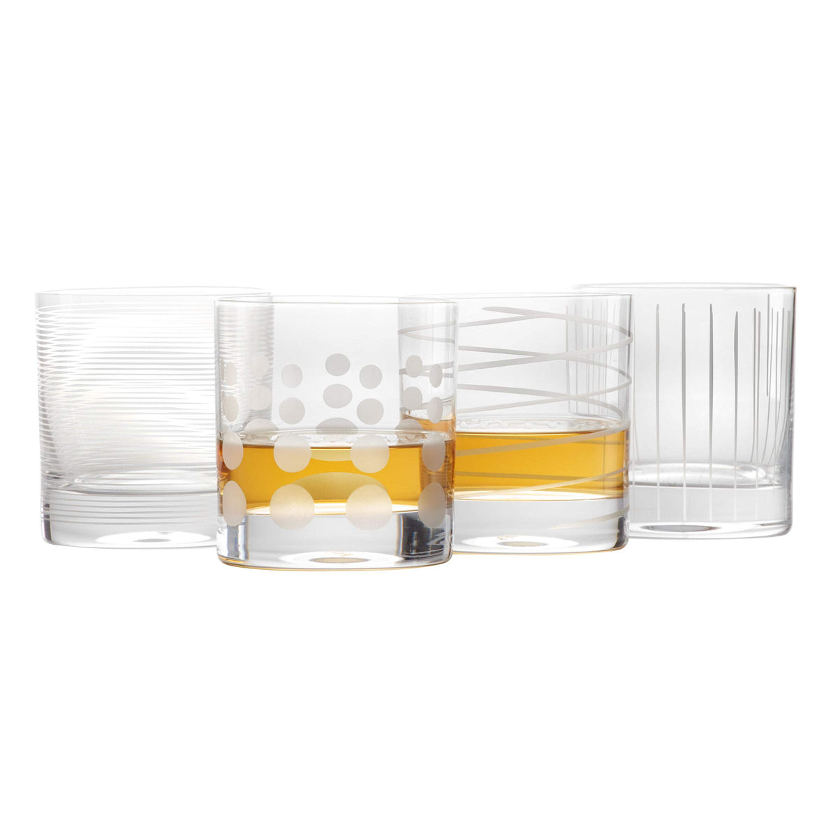 Mikasa Cheers Double Old Fashioned Glass, 12.75-Ounce, Set of 4