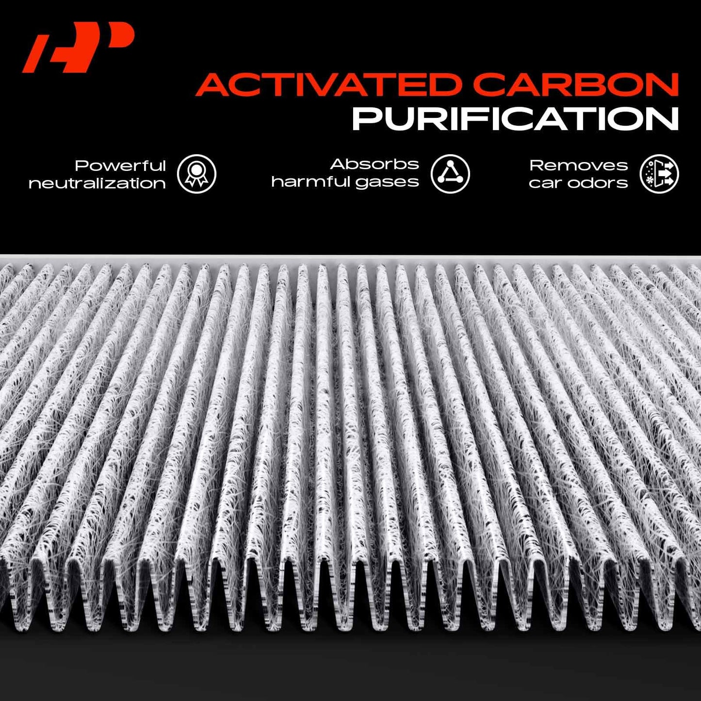 A-Premium Cabin Air Filter w/Activated Carbon - Compatible with Mercedes-Benz Models - C200, C250, C300, CLS350, CLS400, CLS550, E200, E250, E300, E400, E550, GLK250, GLK350, SL450, SL500, AMG GT