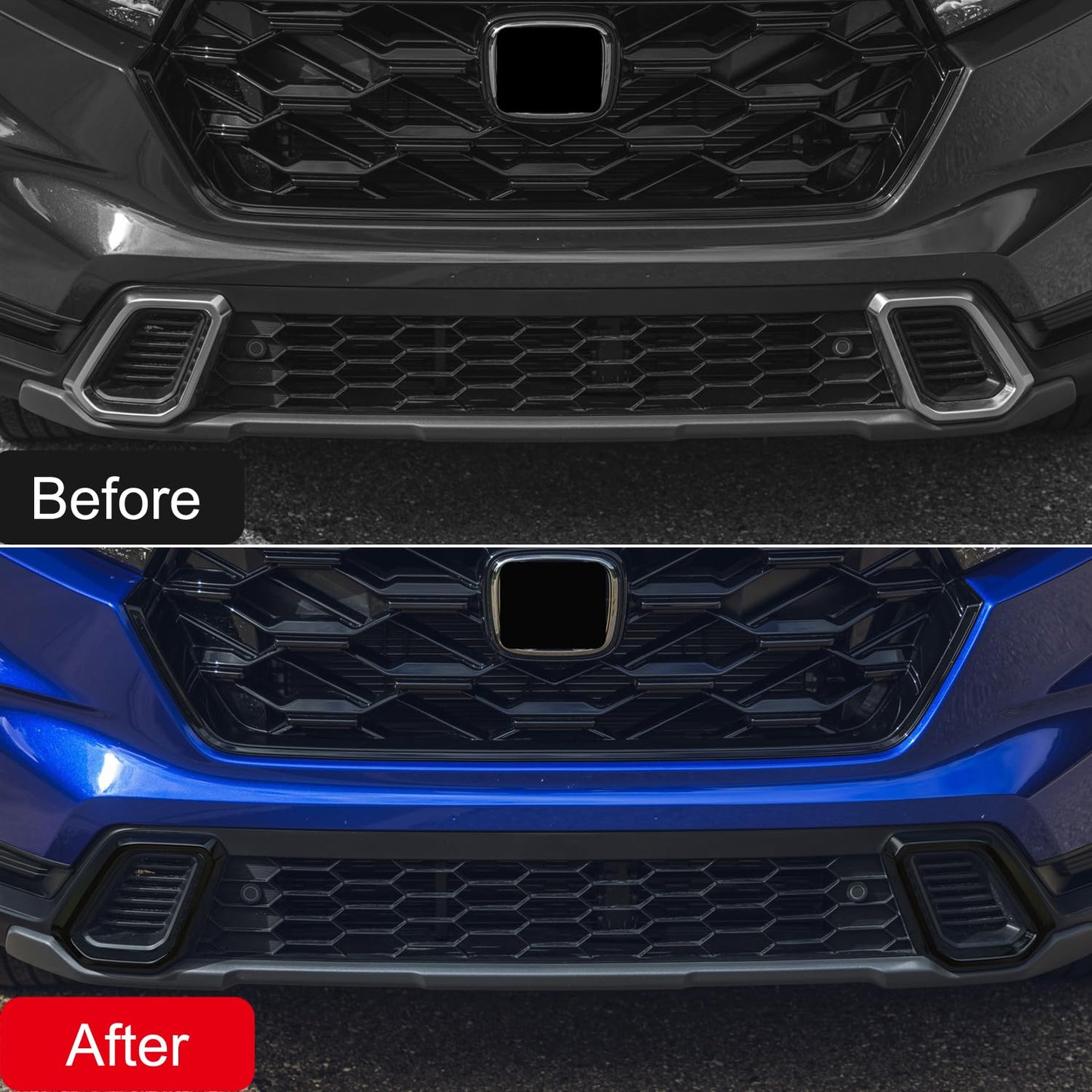 CTH for Honda CR-V Sport Touring 2023-2026 Front Bumper Guard Grid Lower Side Air Intake Air Vent Outlet Decorative Cover Trim Car Accessories 2pcs