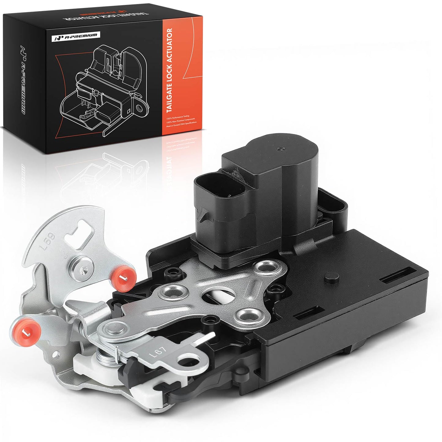 A-Premium Tailgate Rear Door Lock Latch Actuator Compatible with Chevrolet Trailblazer EXT & Buick Rainier & GMC Envoy XL XUV & Isuzu Ascender & Oldsmobile Bravada & Saab 9-7x, Trunk Latch # 15110511
