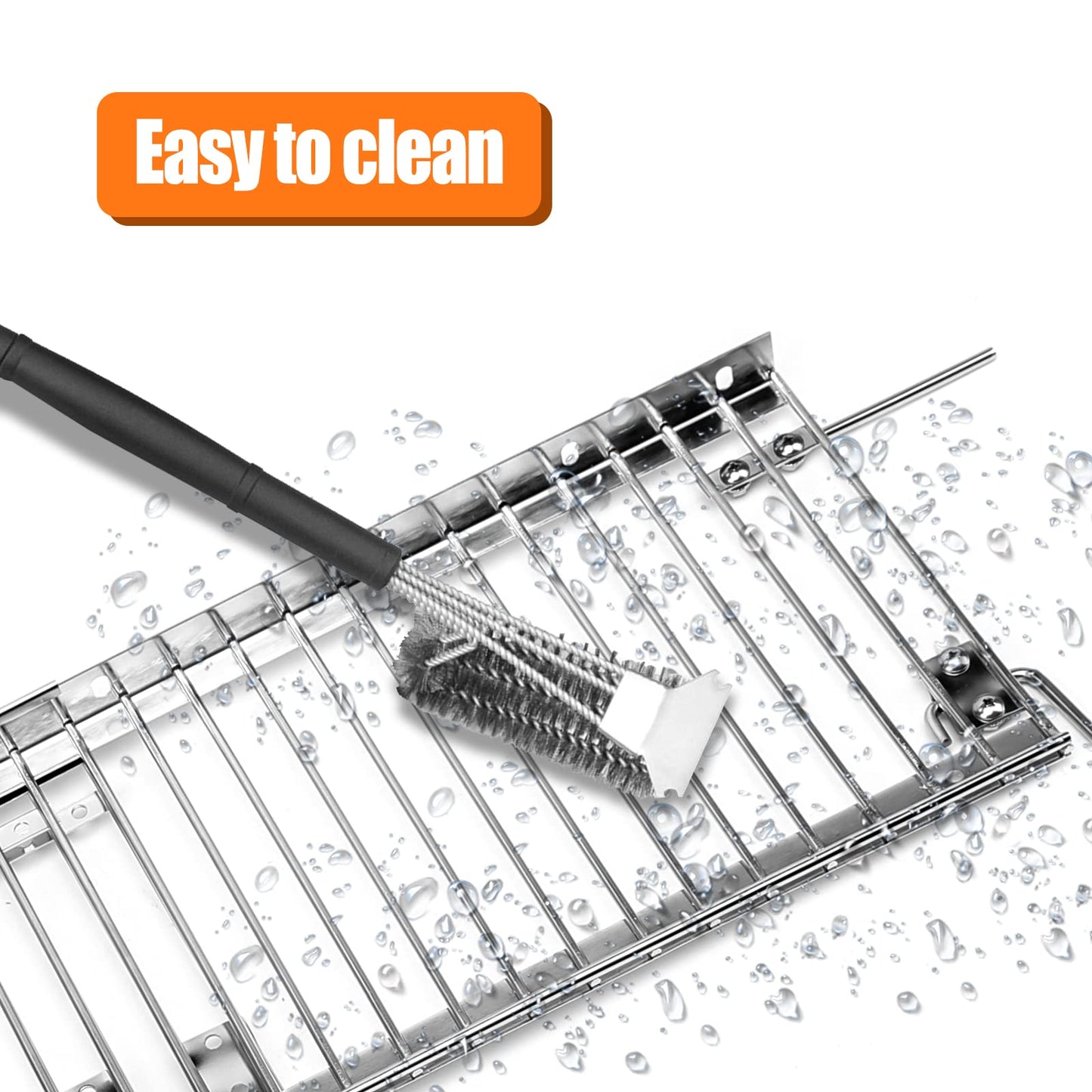 Hisencn 13.4'' - 25.2'' Adjustable Warming Rack for Charbroil Grill Replacement Parts, Stainless Steel Warming grates for Charbroil 2&3&4 Burner Gas Grills, for Charbroil Performance 463673017