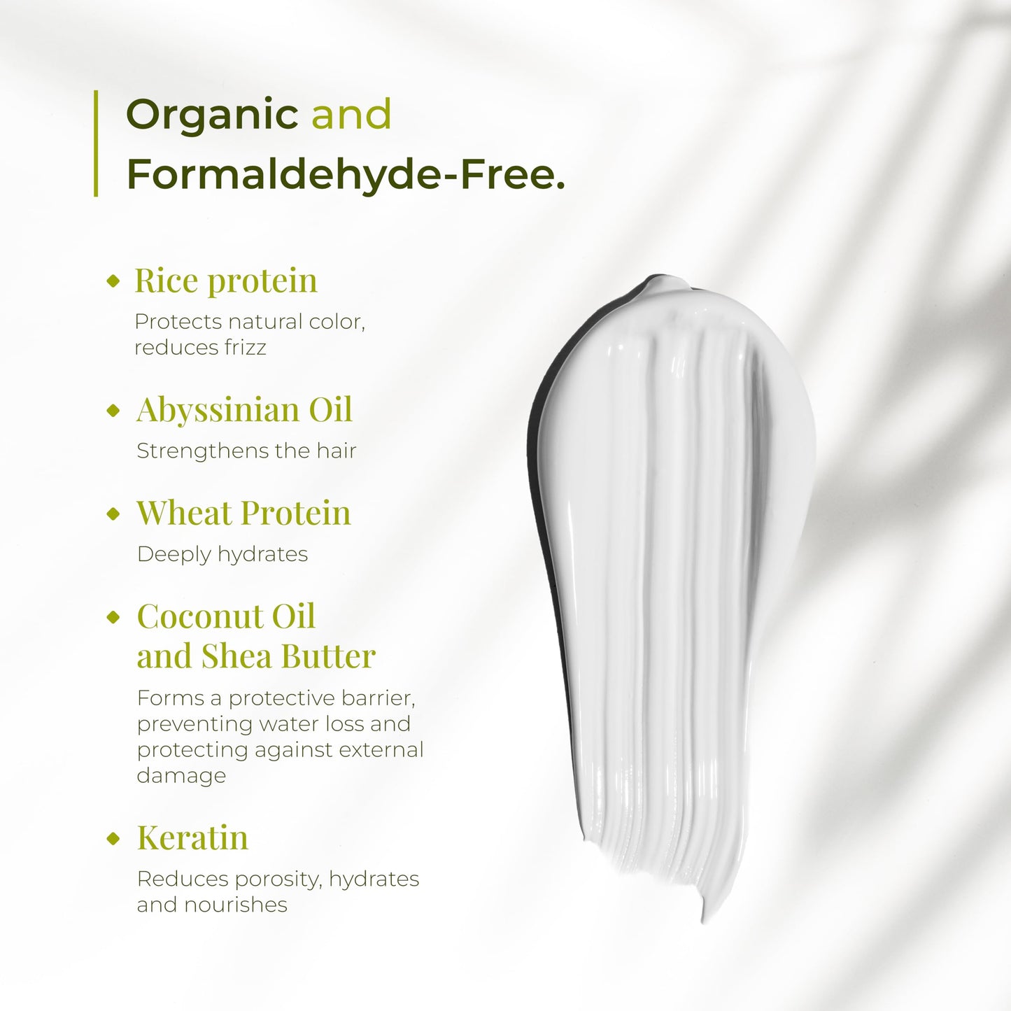 Bio Protein Hair Treatment - Formaldehyde-Free Straightening, Anti-Frizz Keratin with Organic Keratin for Sleek Hair, 1kg