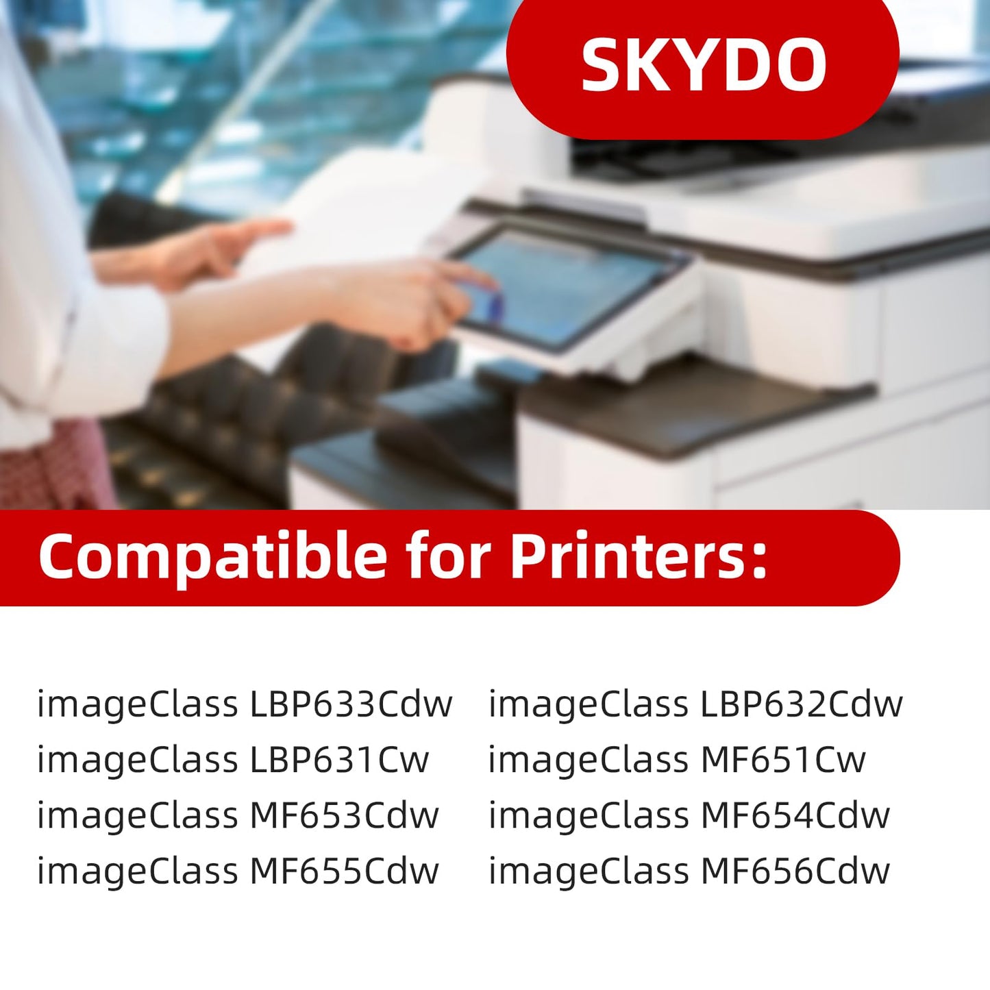 (2-Black) 067H Toner Cartridge, mf654cdw Toner Replacement for Canon 067H 067 CRG-067 Work with Canon imageCLASS MF654Cdw MF656Cdw MF653Cdw LBP632Cdw LBP633Cdw Printer Toner