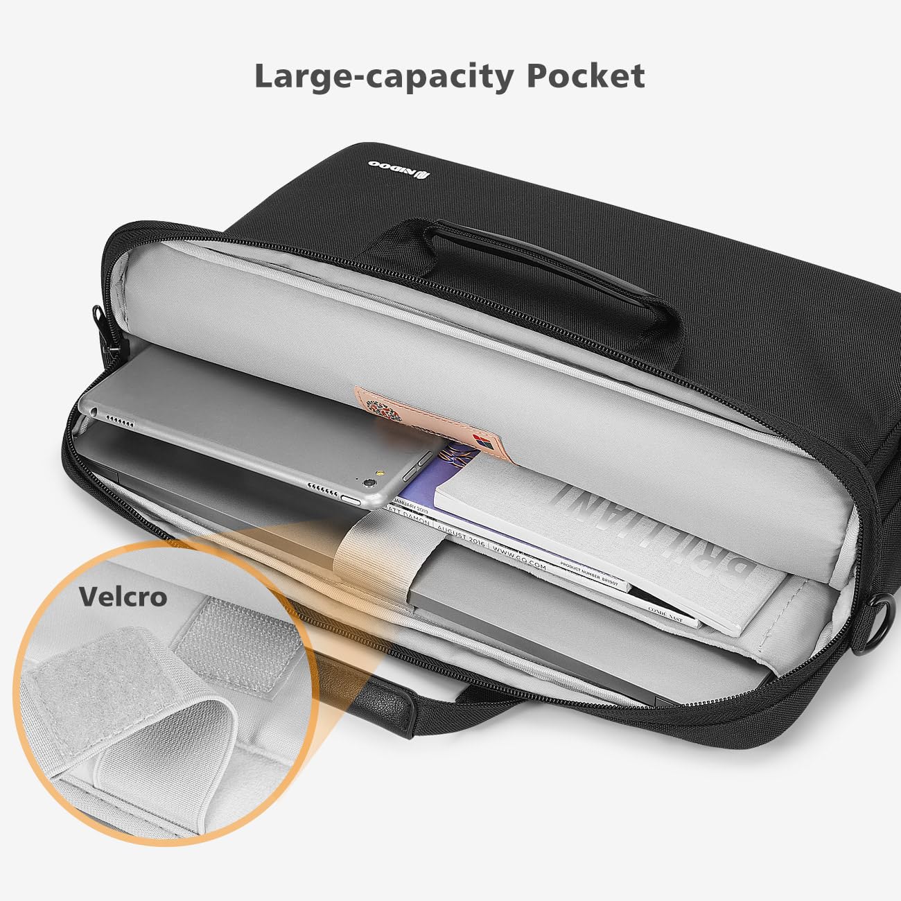 NIDOO 15.6 Inch Laptop Briefcase Shoulder Bag Sleeve for Lenovo IdeaPad Gaming 3i / Legion 5 / ThinkPad P15s T15 T15g L15 / Dell G16 Gaming