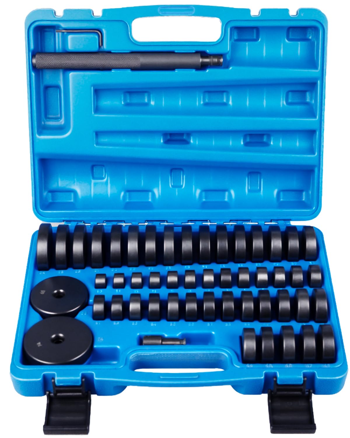 DAYUAN 52-in-1 Custom Bushing Driver Set | Transmission Wheel Axle Bearing Race and Seal Installer, Remover, Press Tool Kit