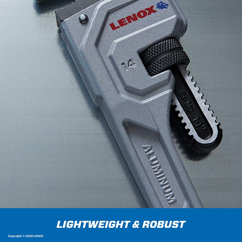 LENOX Tools LXHT90614 Aluminum Pipe Wrench 14"