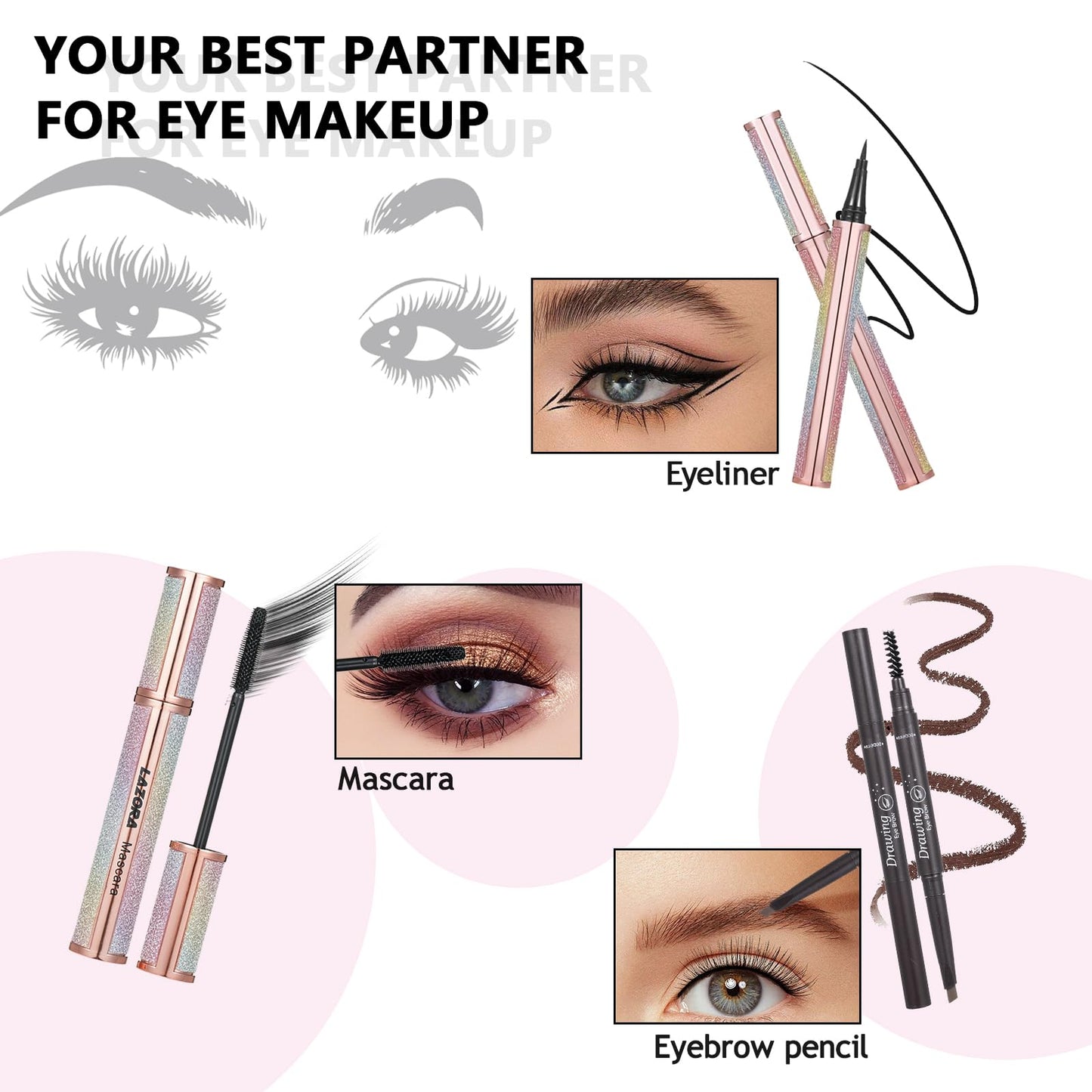 All-in-One Makeup Kit for Women and Teens - Essential Bundle With 18 Color Eyeshadow Palette Set