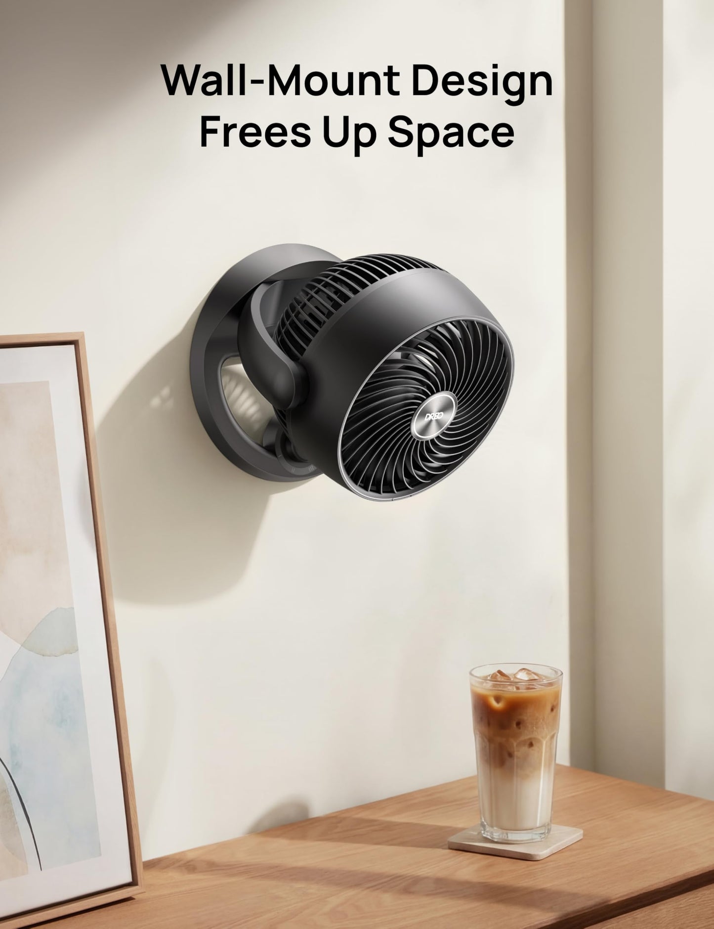 DREO Fan for Bedroom, 12 Inches, 70ft Powerful Airflow, 25db Quiet Table Air Circulator Fans for Whole Room, 120° Adjustable Tilt Desk Fan, 3 Speeds, Desktop Fan for Home, Office, Kitchen, RV