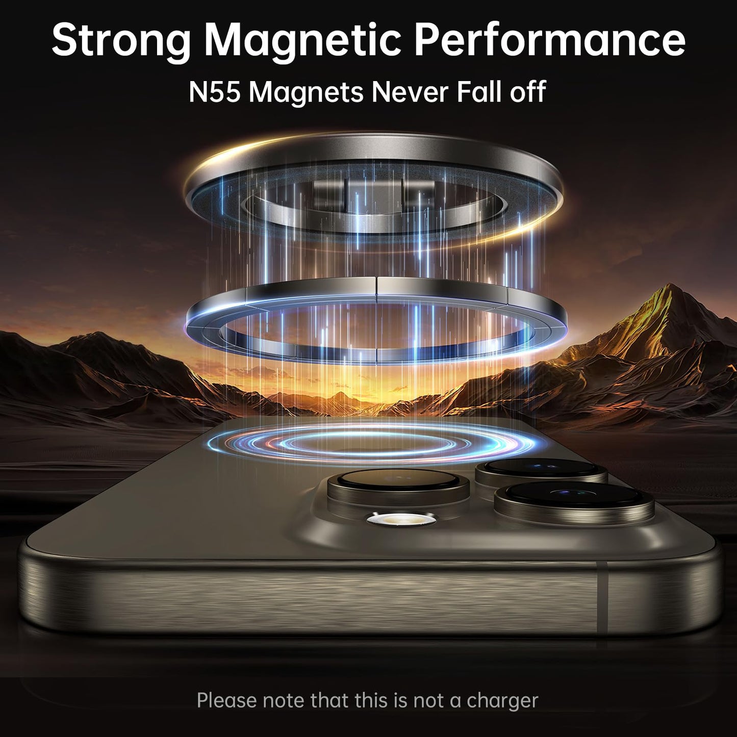 Syncwire Fits MagSafe Car Mount for Car Dash [All-Metal] Magnetic Phone Holder, [Flexible Three-axis] 360° Rotation Car Mount Strong Magnets Car Phone Holder for iPhone 17 16 15 14 13 Pro Max