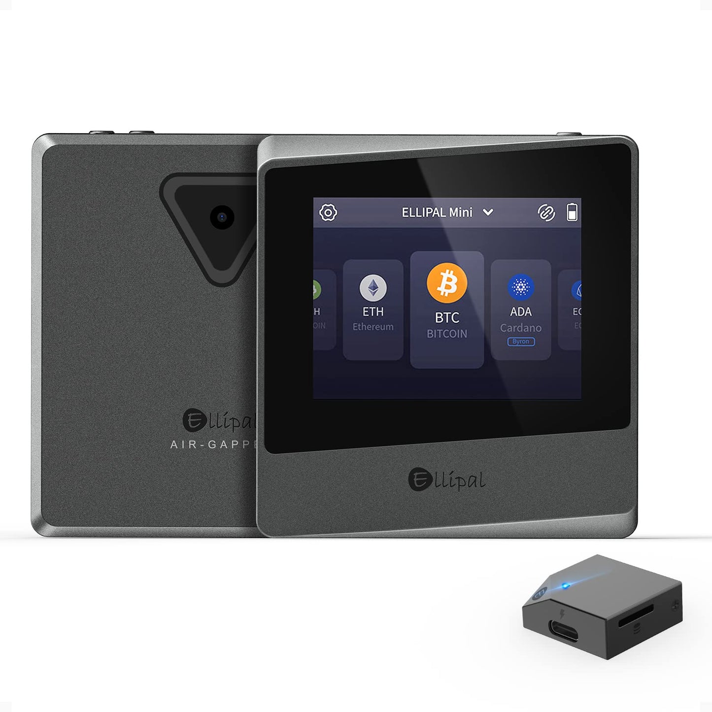 ELLIPAL Hardware Wallet, Air-gapped & Internet Isolated Security Crypto Wallet, Titan Mini, 10000 Coins & Tokens, Anti-Disassemble & Tamper Cold Storage for BTC/XRP/ETH/XLM/USDT/LTC