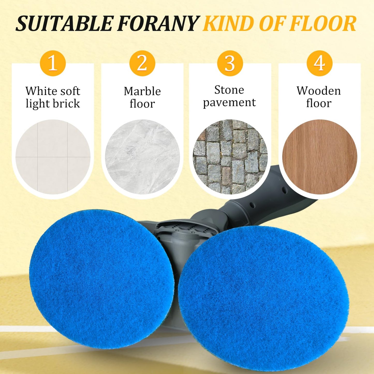 HXZIYI S7000 Replacement Steam Mop Pads for Shark S7001 S8201 S7000AMZ S8001 S7000 S7001TGT S7005 S7020 steam and Scrub mop Frosted Pad with Serrated Locator Ring（6Pack） (Gray)