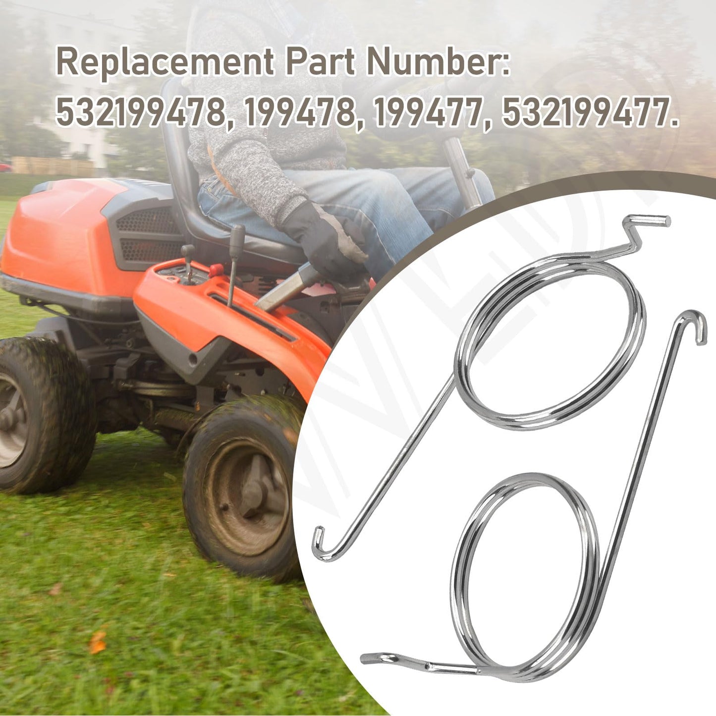 MWEDP 532199471 532199478 LH & RH Brake Arm Kit Compatible with Husqvarna AYP Craftsman Poulan Mower Deck Models, Replaces 199478 532199477 400132 532400132