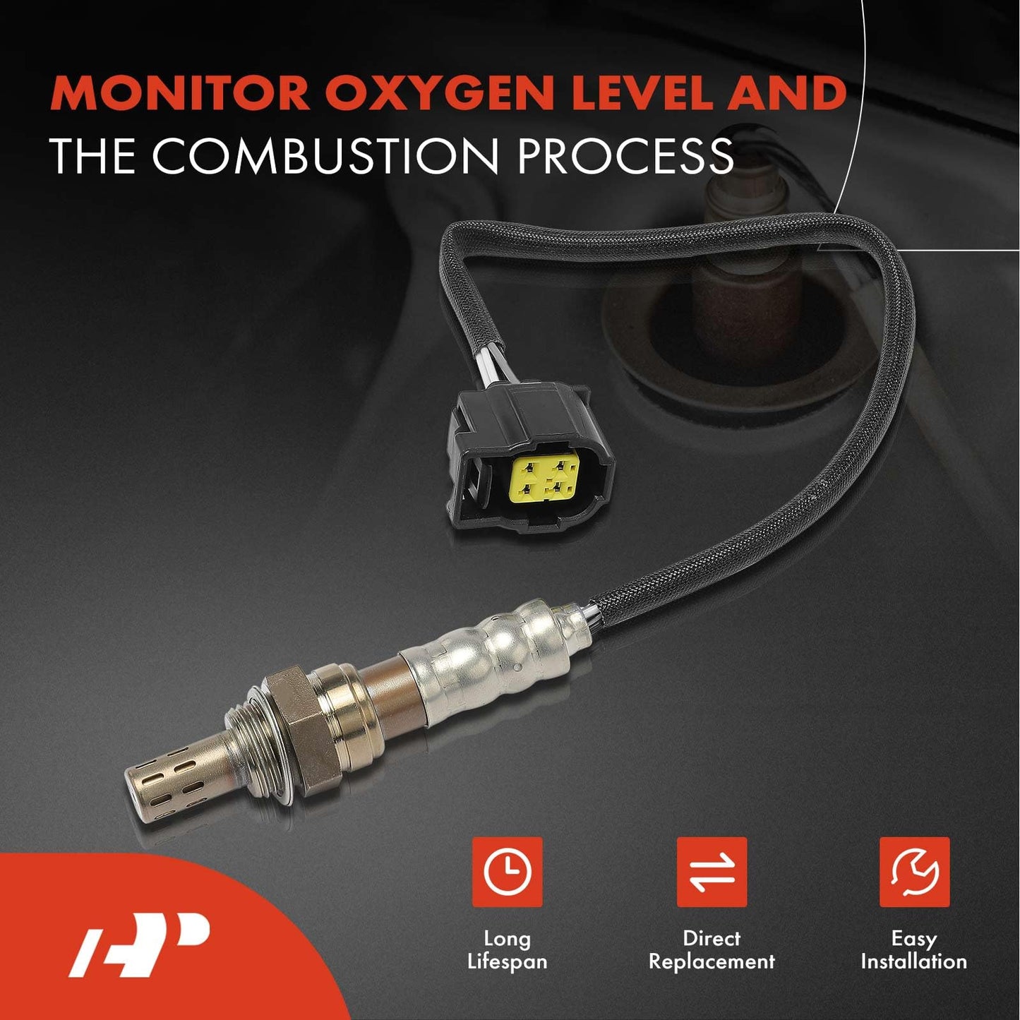 A-Premium O2 Oxygen Sensor Compatible with Jeep Grand Cherokee, Wrangler & Dodge Challenger, Charger, Durango, Grand Caravan & Chrysler Town & Country & Ram 1500 & Mercedes-Benz, Replace# 5149180AA