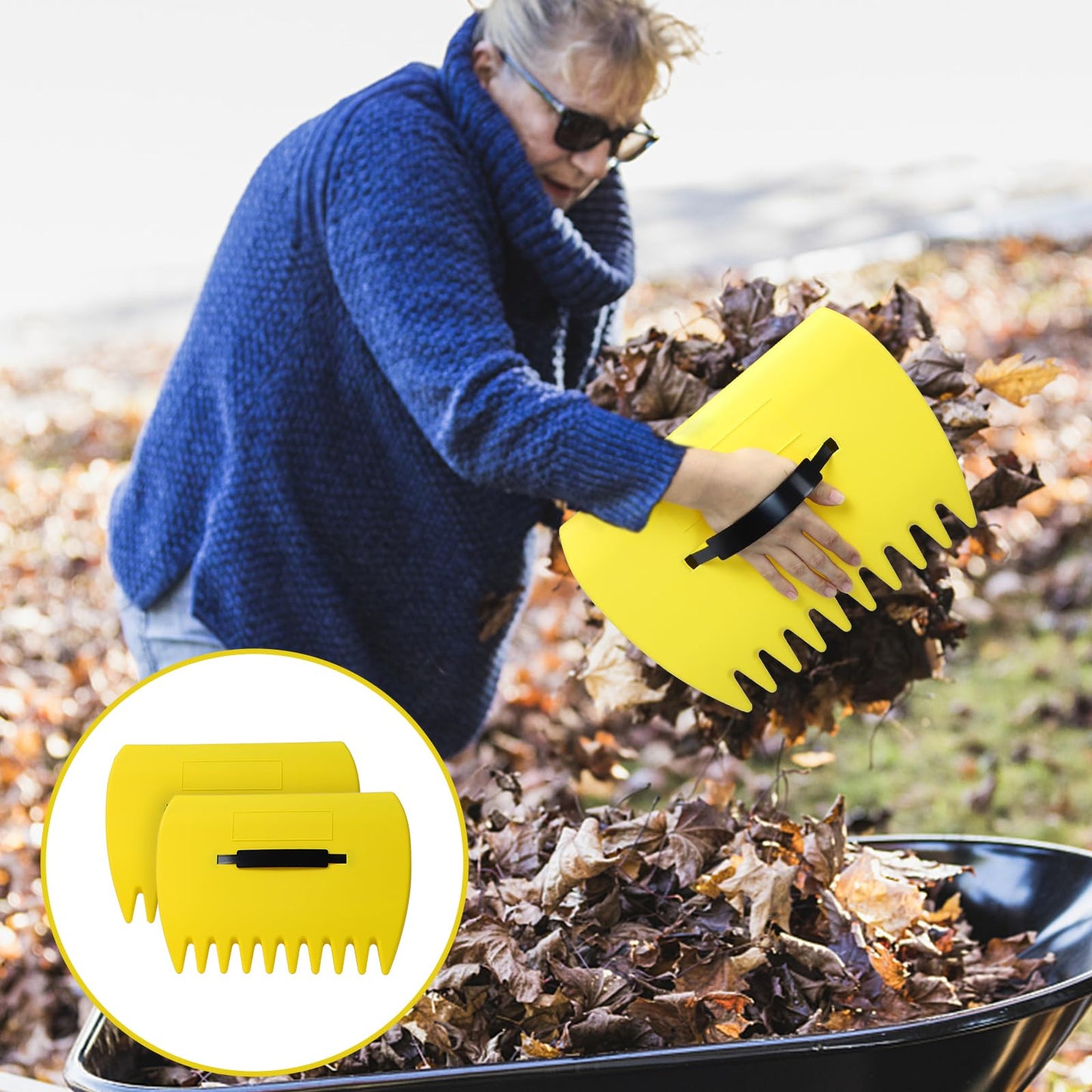 Stanew 5.4FT Heavy Duty Stainless Steel Garden Leaf Rake -Adjustable Length, 25 Tines Landscape Rake, Leaf Collector, and Leaf Scoops for Yarn Thatch, Gathering Leaves, Farming, Herb Garden and More