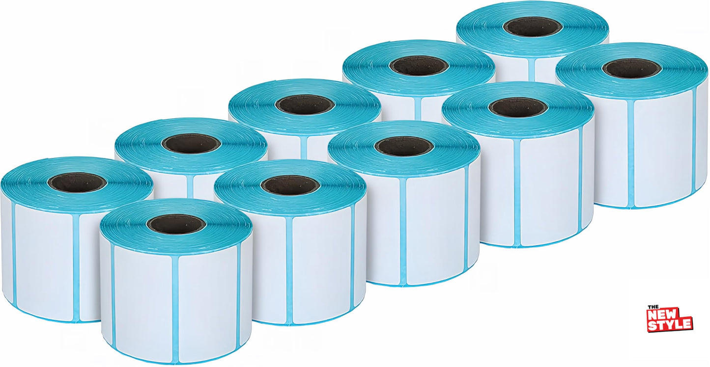 The-new-style 2 x 1 inch (51 x 25 mm) [10 Rolls, 10000 Labels] Thermal Label UPC Barcode & Multipurpose Labels Compatible with Zebra & Rollo Label Printer,Premium Adhesive & Perforated Size