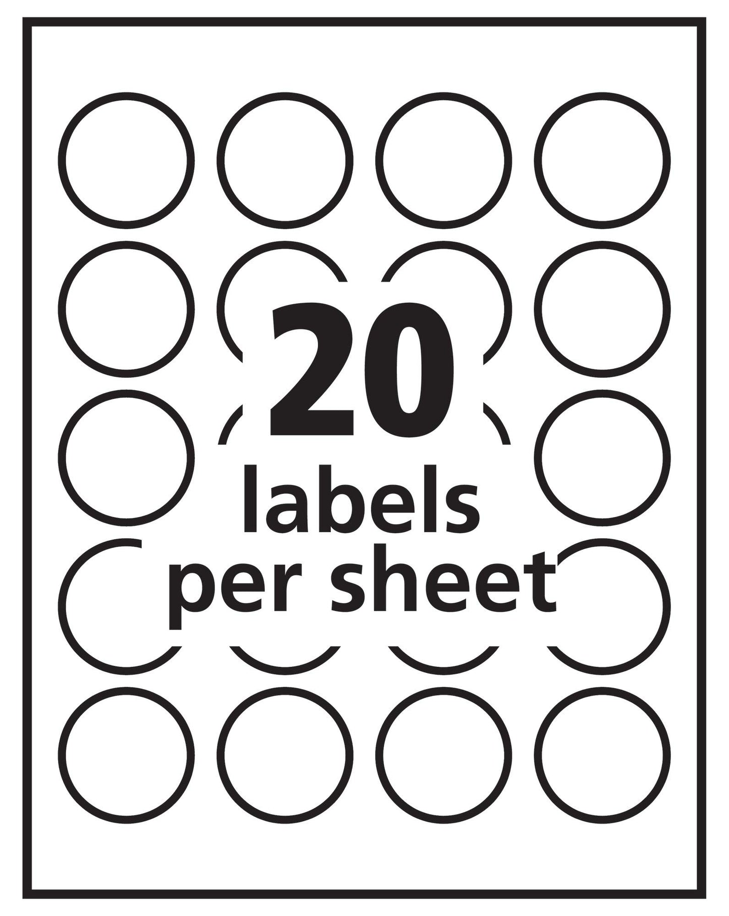 Glossy Clear Print-to-the-Edge Easy Peel Round Labels