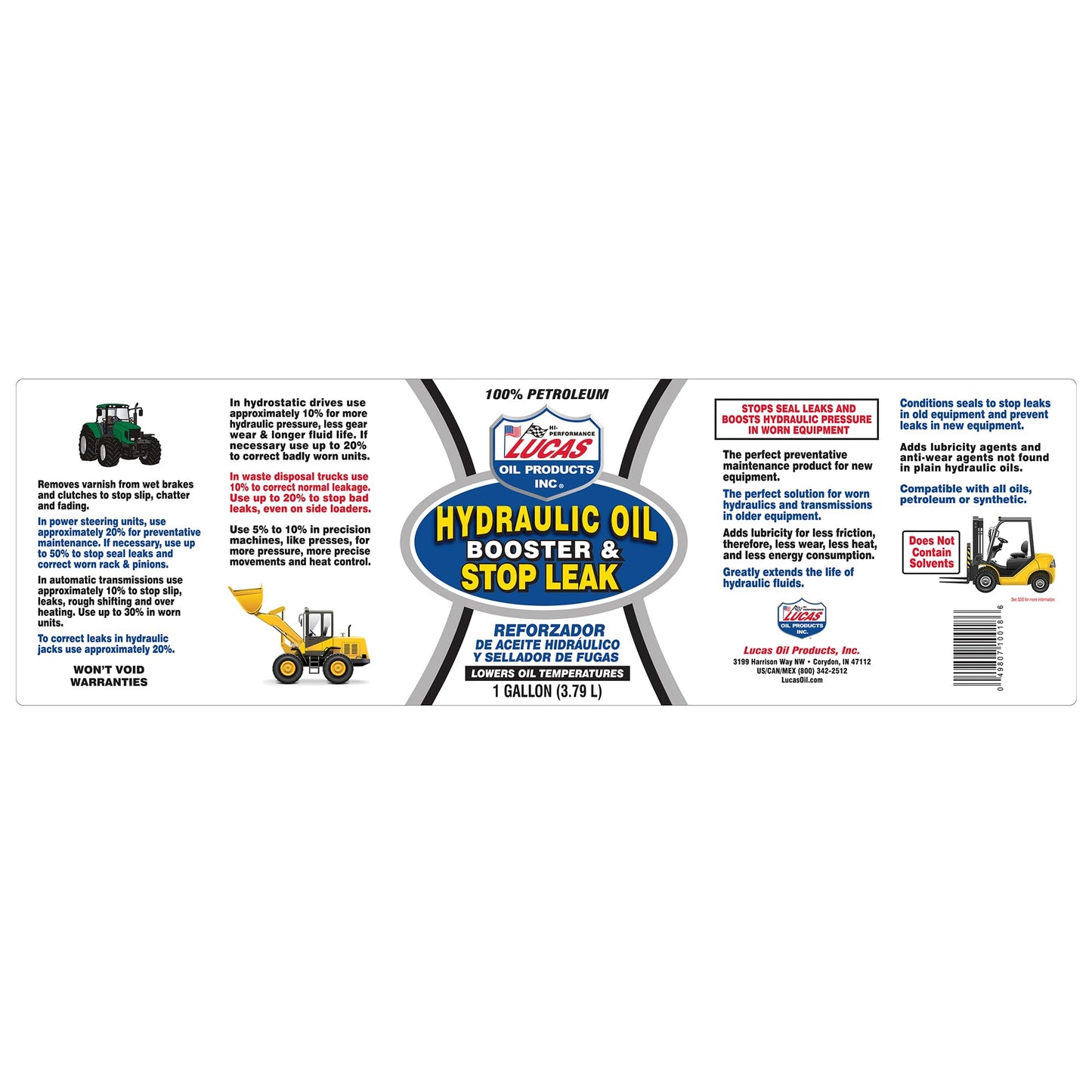 Hydraulic Oil Booster/Stop Leak - 1 Gallon (3.78L), Brown