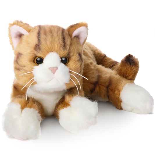 Bearington Tabby Plush Stuffed Animal Orange Striped Tabby Cat, Kitten 15 inch