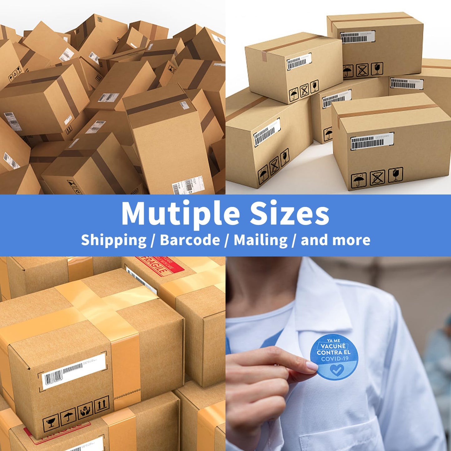 [500 Sheets 15000 Labels] NefLaca 30-up Shipping Address FBA Labels, 1 x 2-5/8" Address Mailing Shipping Labels for Laser and Inkjet Printers